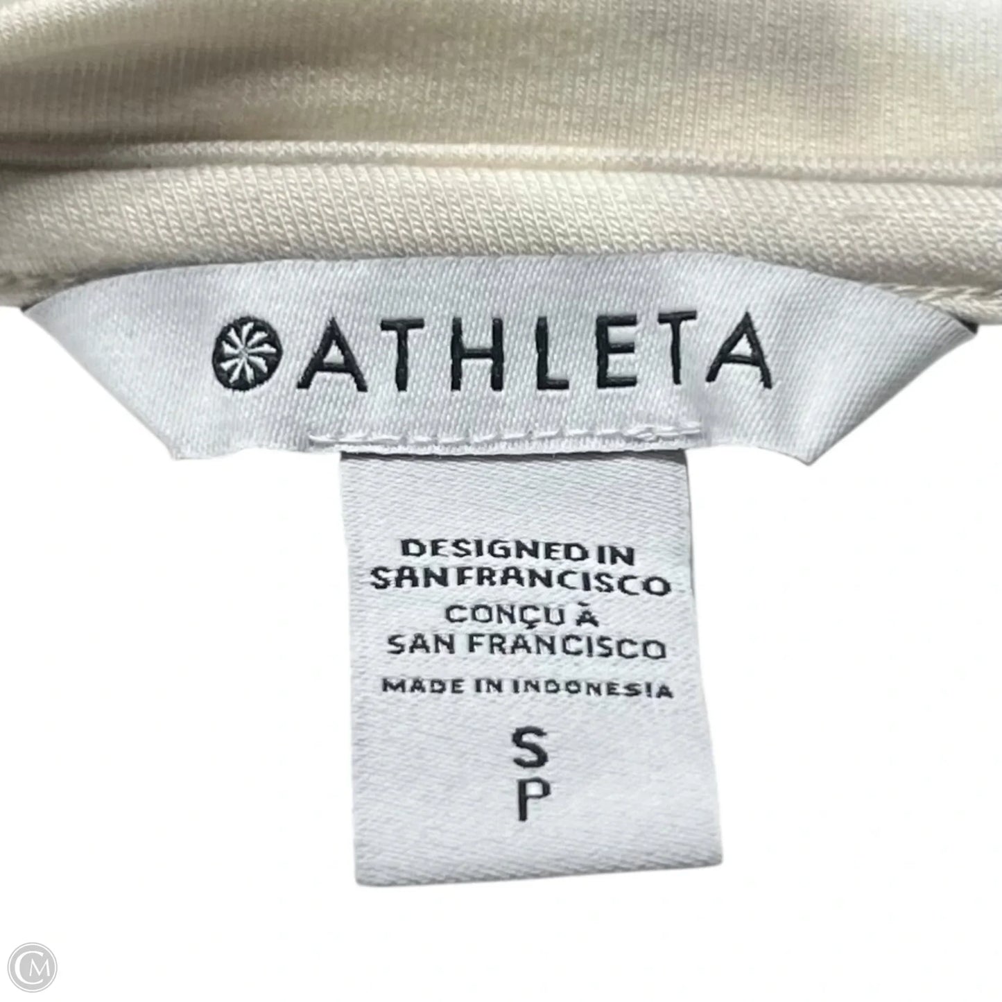 Sweatshirt Crewneck By Athleta In Beige, Size: S