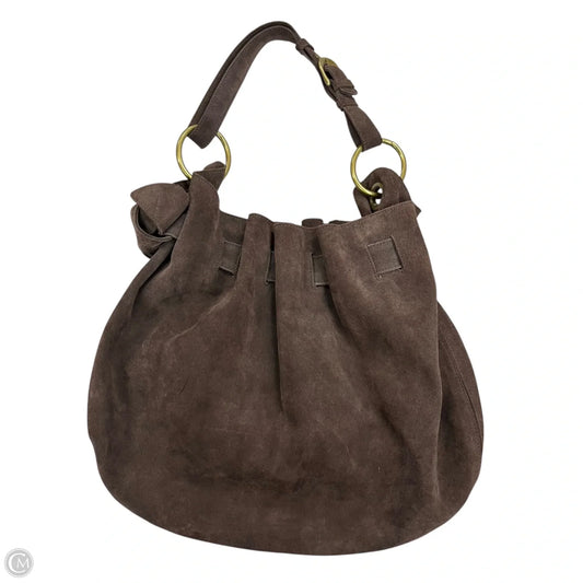 Handbag Leather By Loft, Size: Large