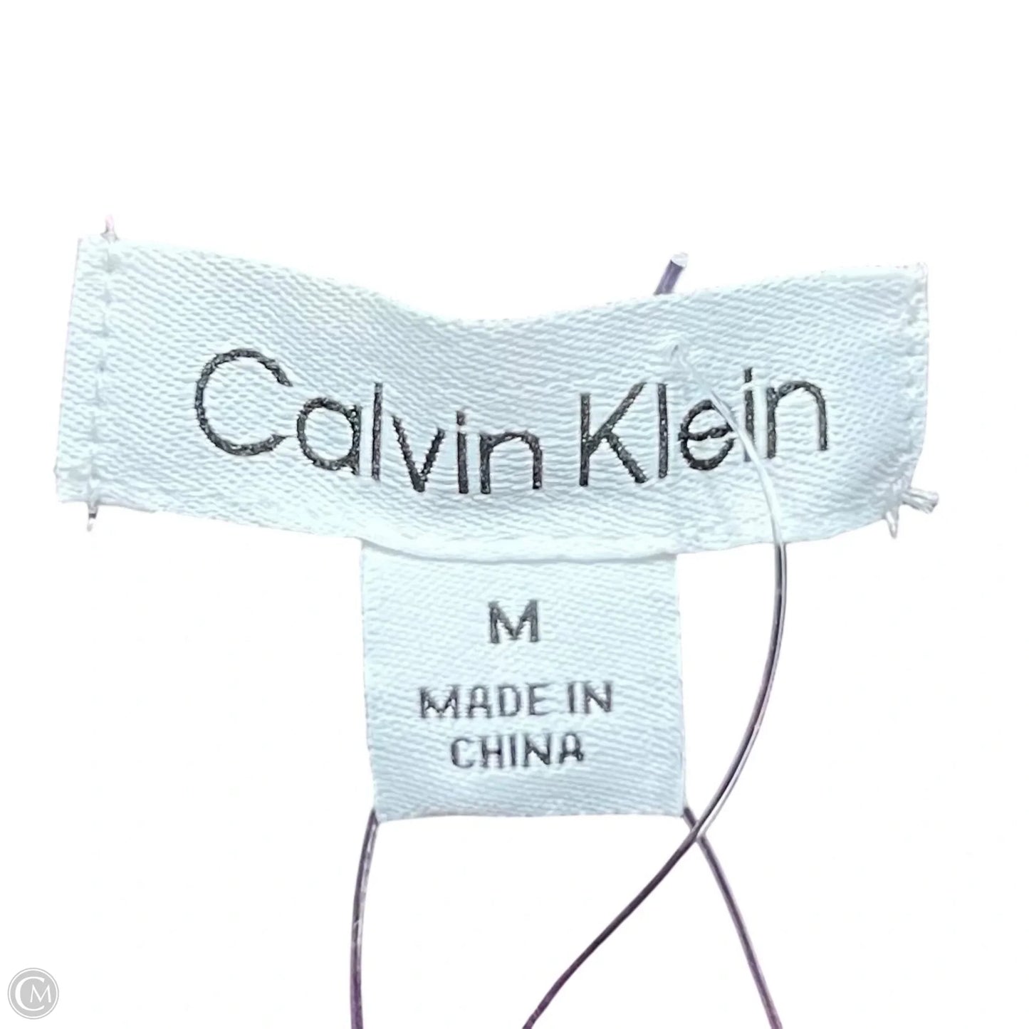 Sweater Short Sleeve By Calvin Klein In Purple, Size: M