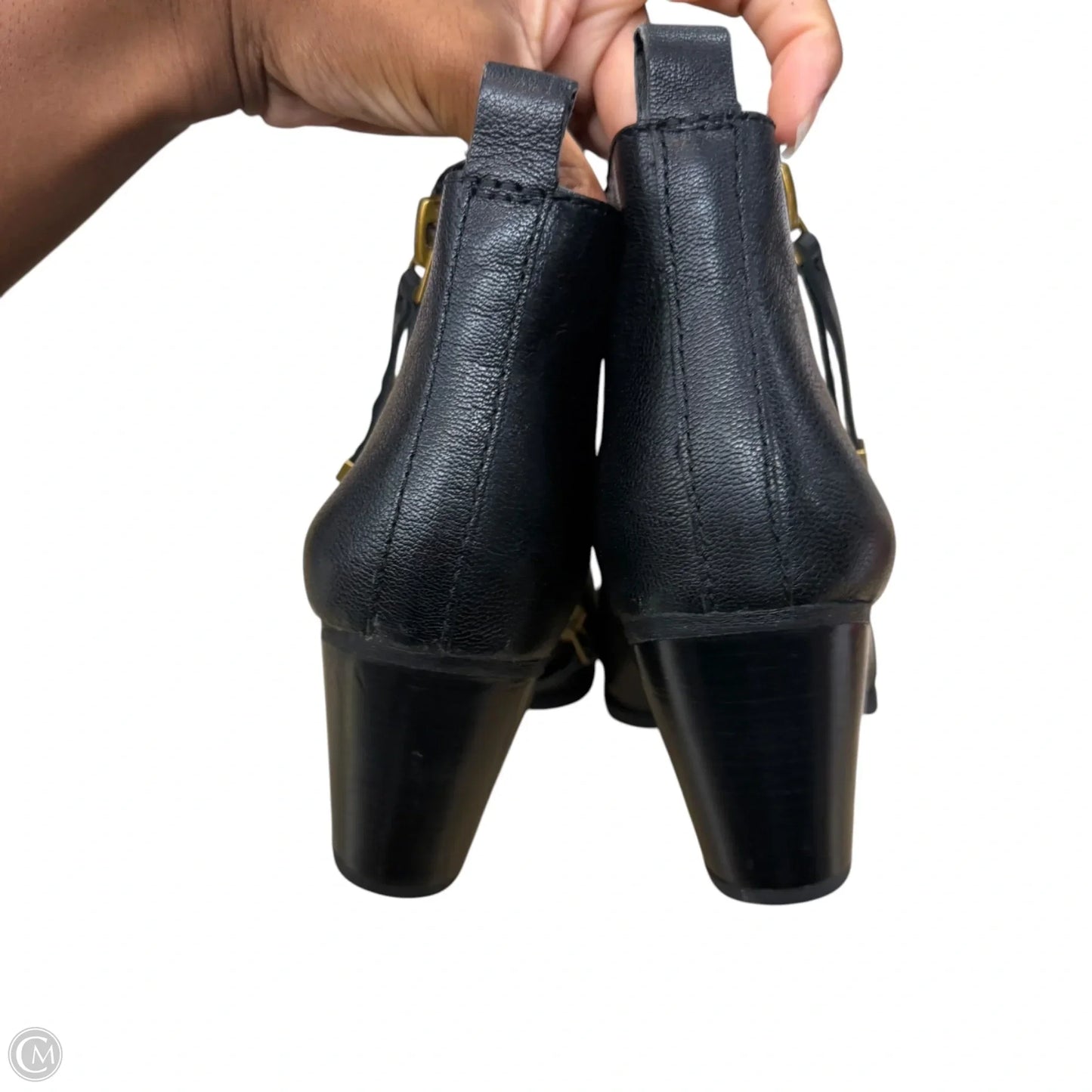 Boots Ankle Heels By Franco Sarto In Black, Size: 9