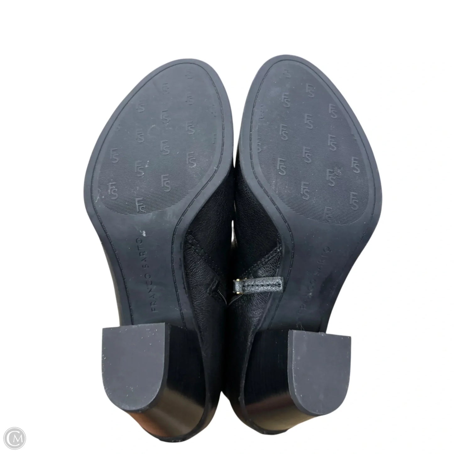Boots Ankle Heels By Franco Sarto In Black, Size: 9