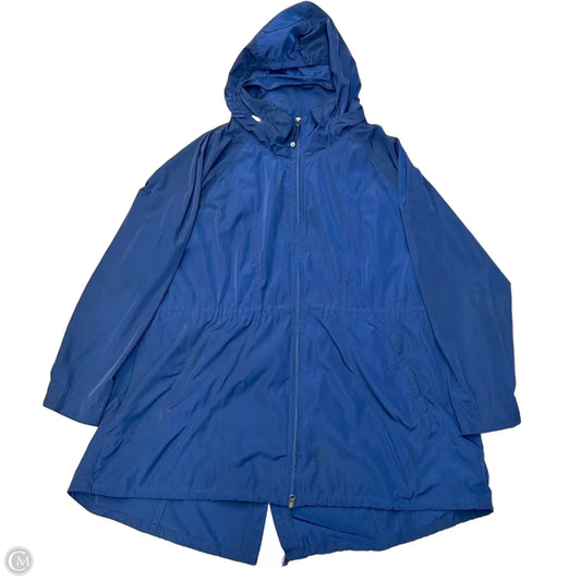 Jacket Windbreaker By Athleta In Blue, Size: 2x