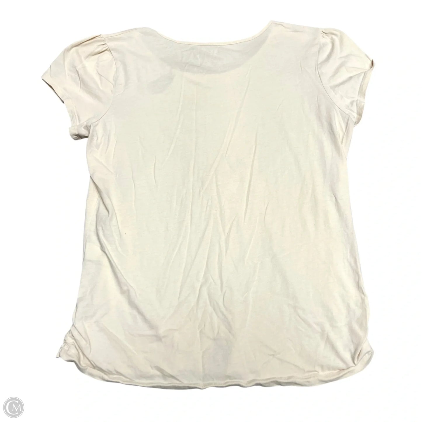 Top Short Sleeve By Talbots In Yellow, Size: M