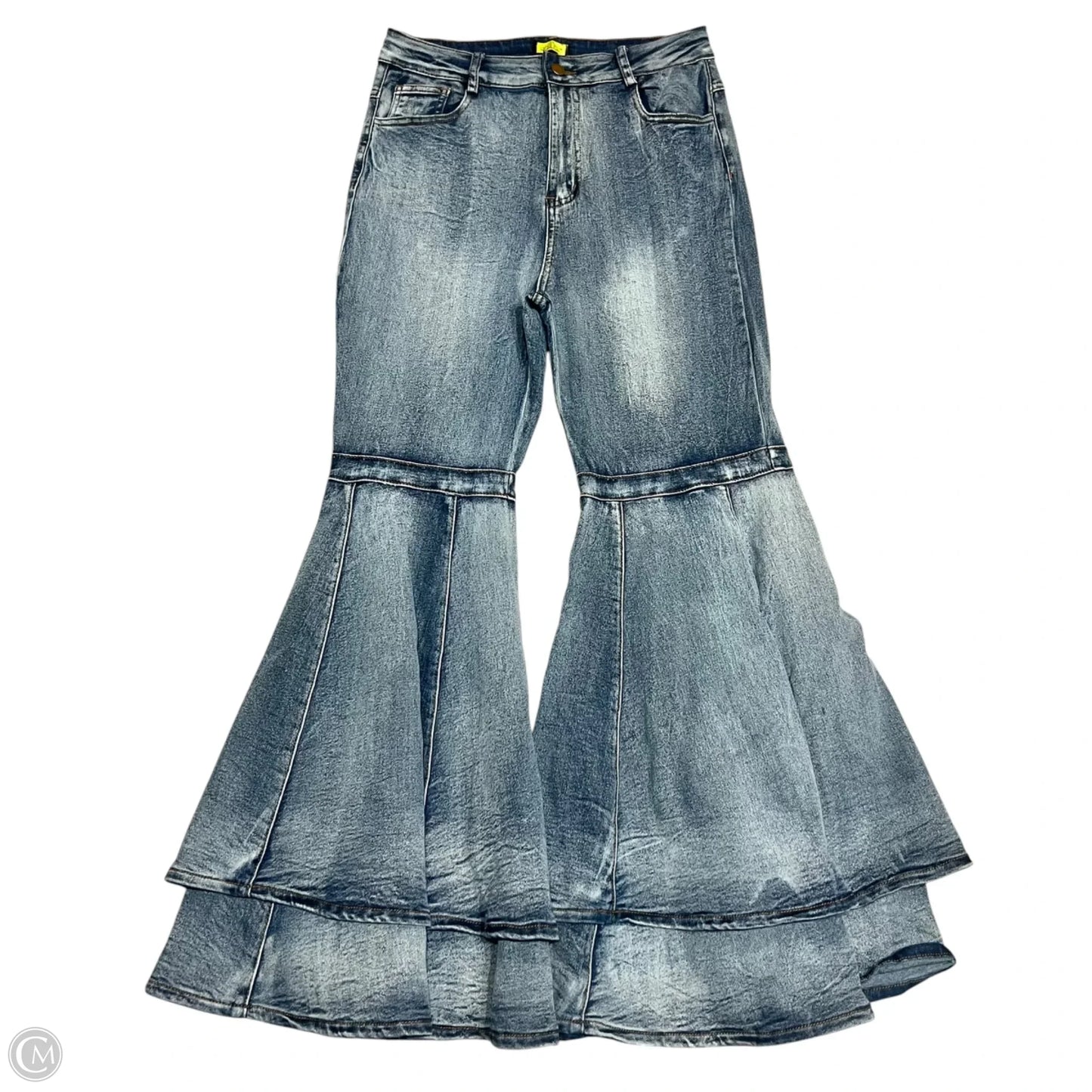 Jeans Flared By Luv Highlight In Blue Denim, Size: 12