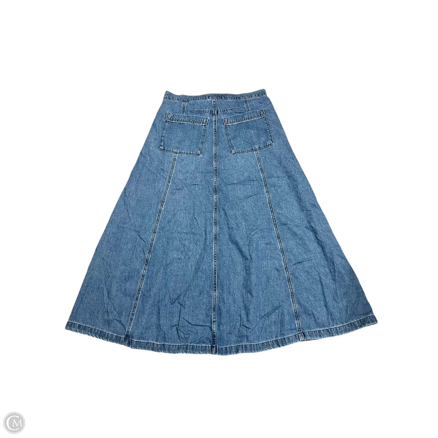 Skirt Maxi By Universal Thread In Blue Denim, Size: 10