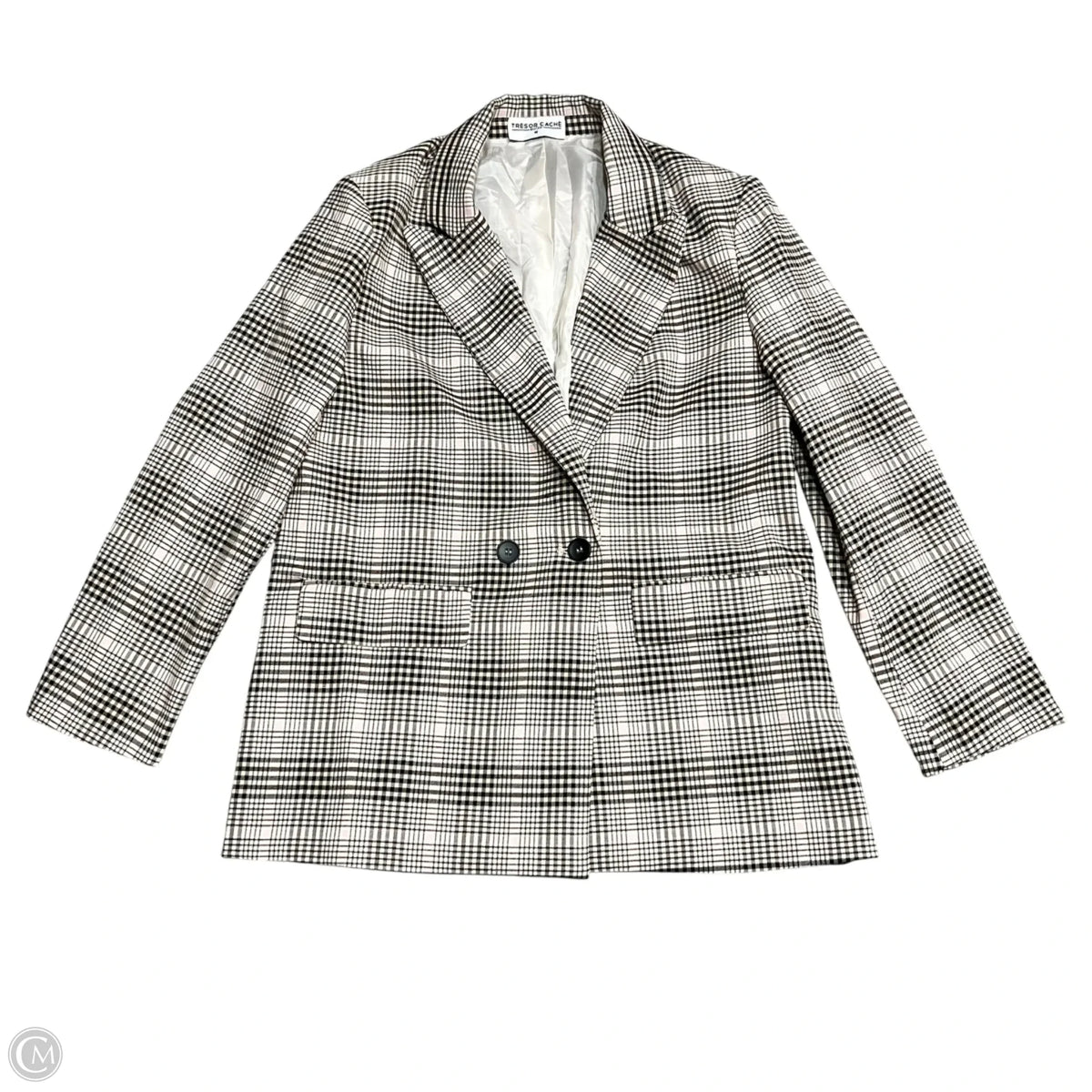 Blazer By Tresor Cache In Plaid Pattern, Size: M