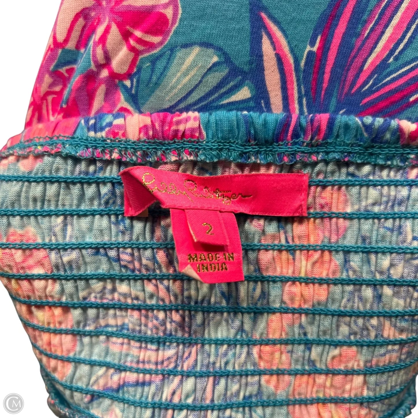 Dress Designer By Lilly Pulitzer In Blue & Pink, Size: Xs