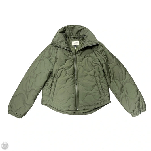 Jacket Puffer & Quilted By Universal Thread In Green, Size: S