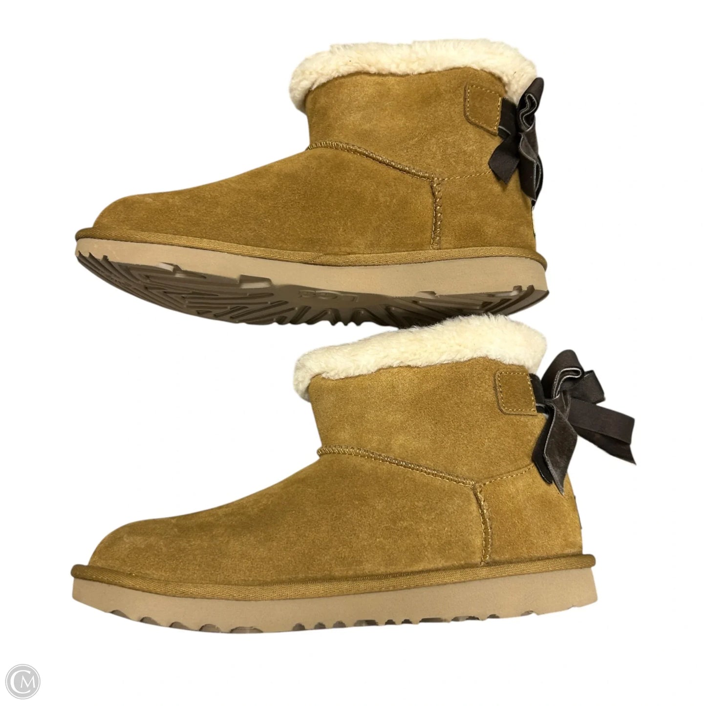 Boots Designer By Ugg In Brown, Size: 6