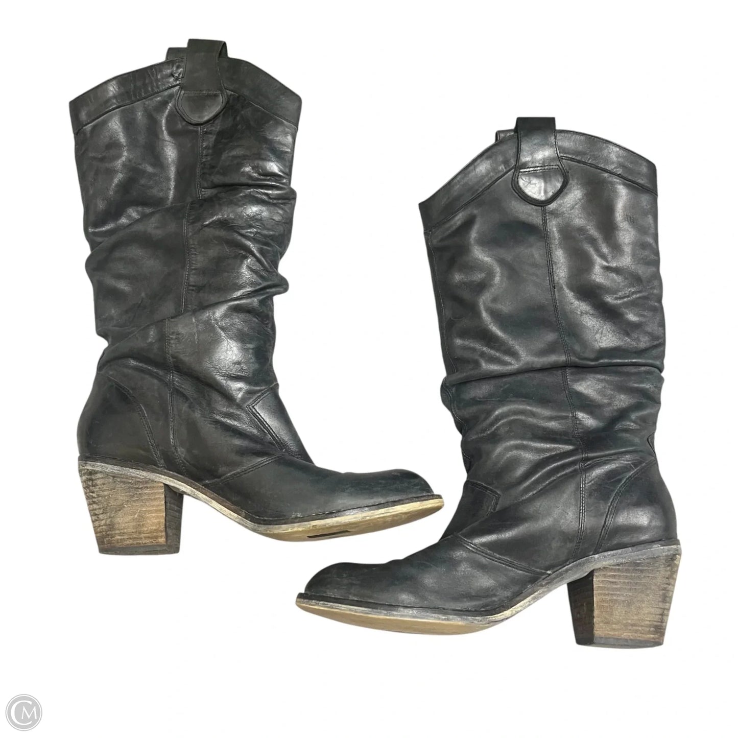 Boots Knee Heels By Aldo In Black, Size: 9.5