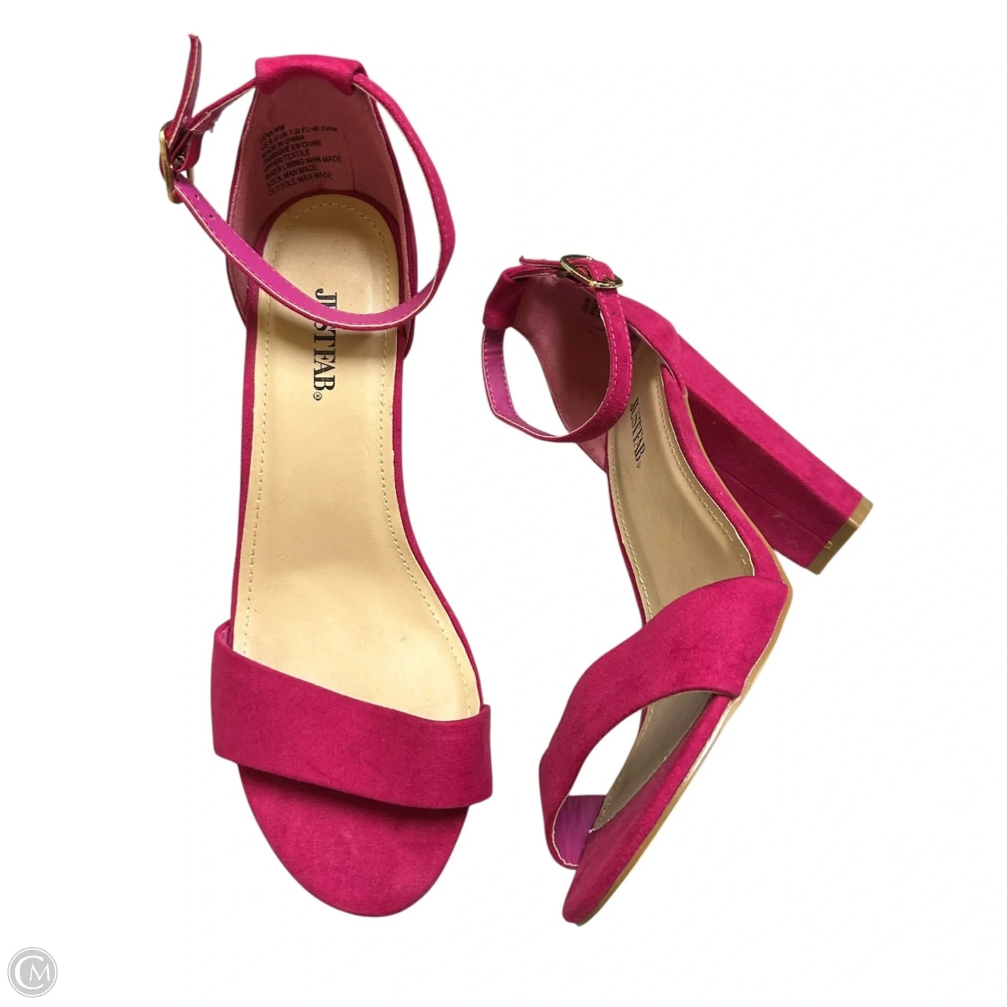Shoes Heels Block By Just Fab In Pink, Size: 9.5