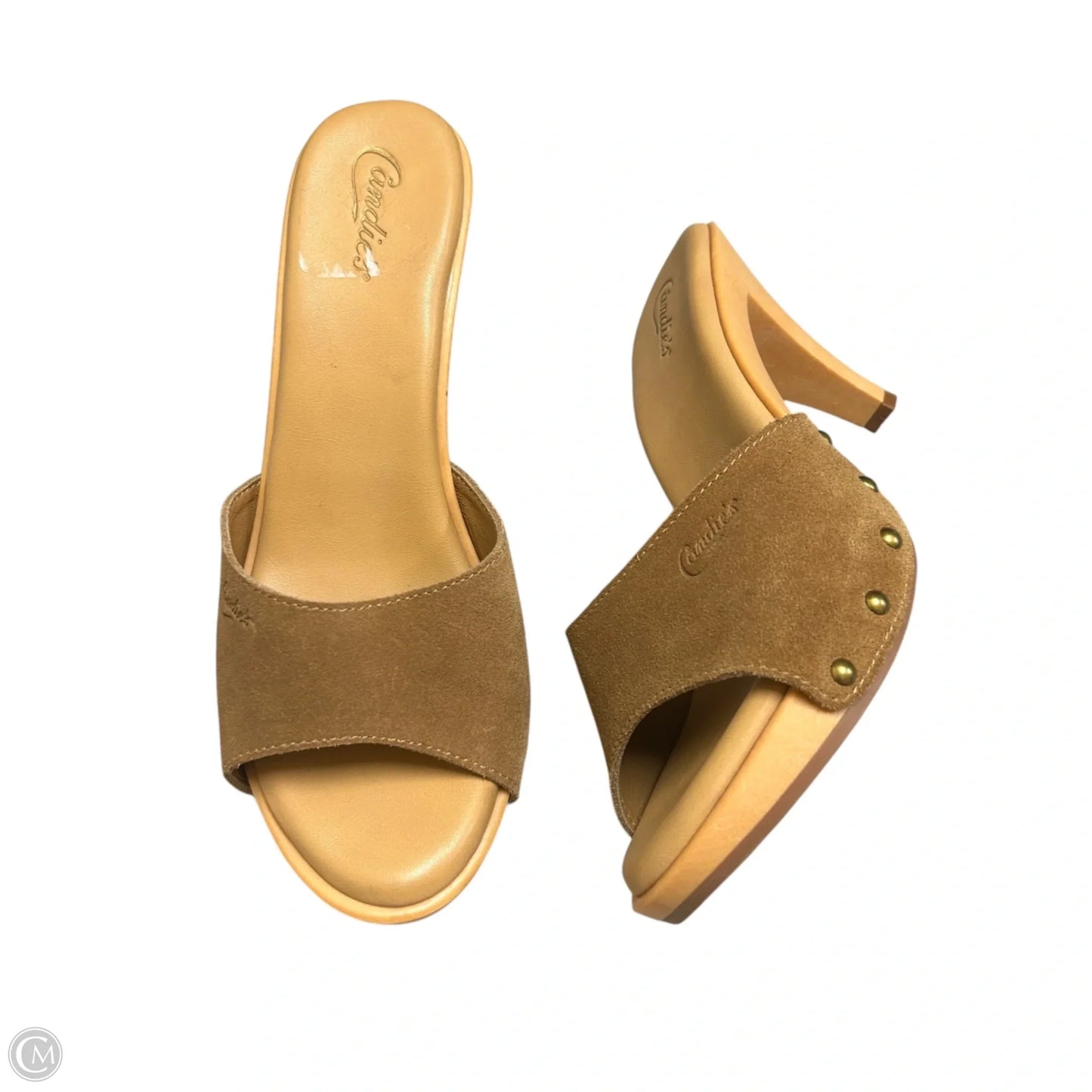 Shoes Heels Block By Candies In Tan, Size: 9