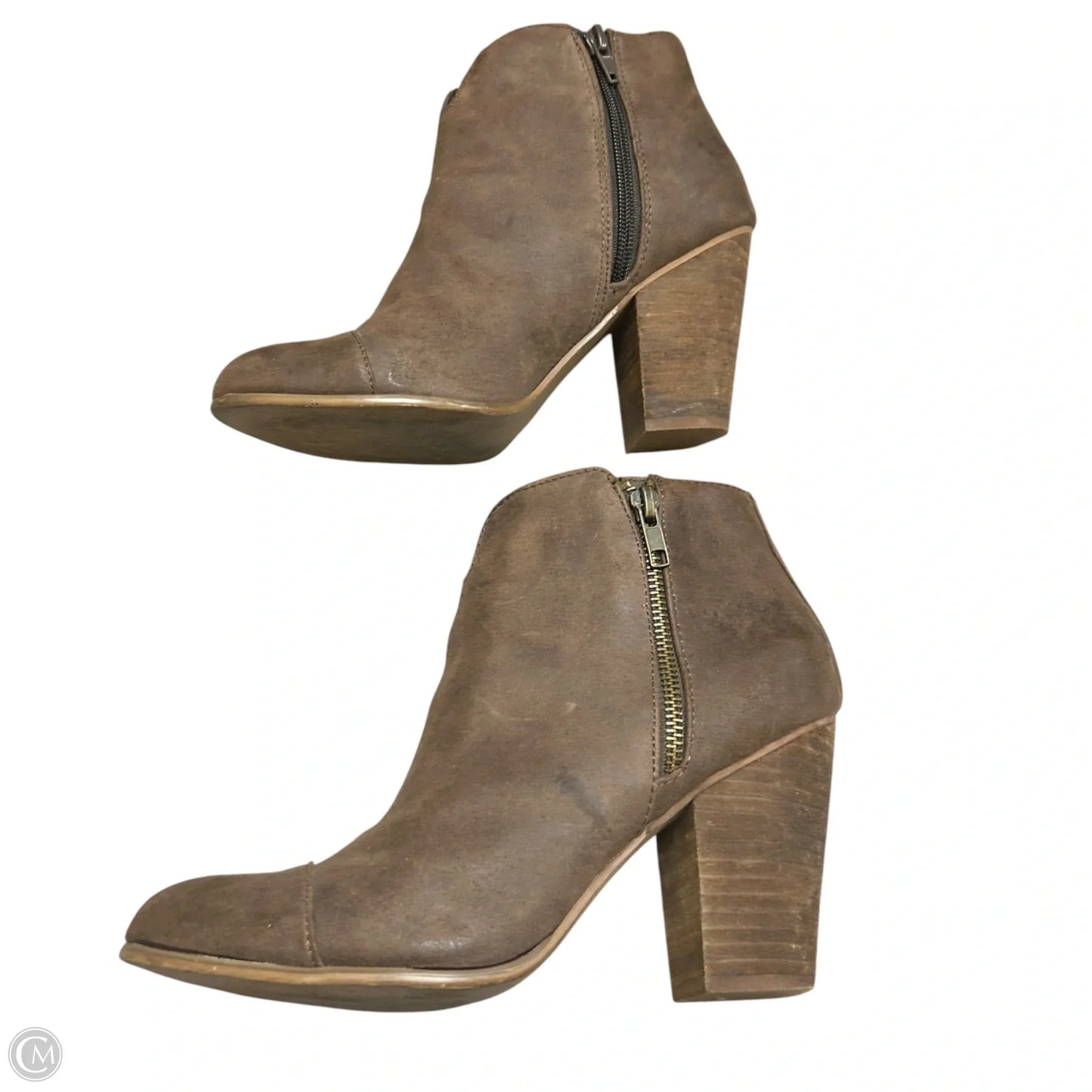 Boots Ankle Heels By Carlos By Carlos Santana In Brown, Size: 9
