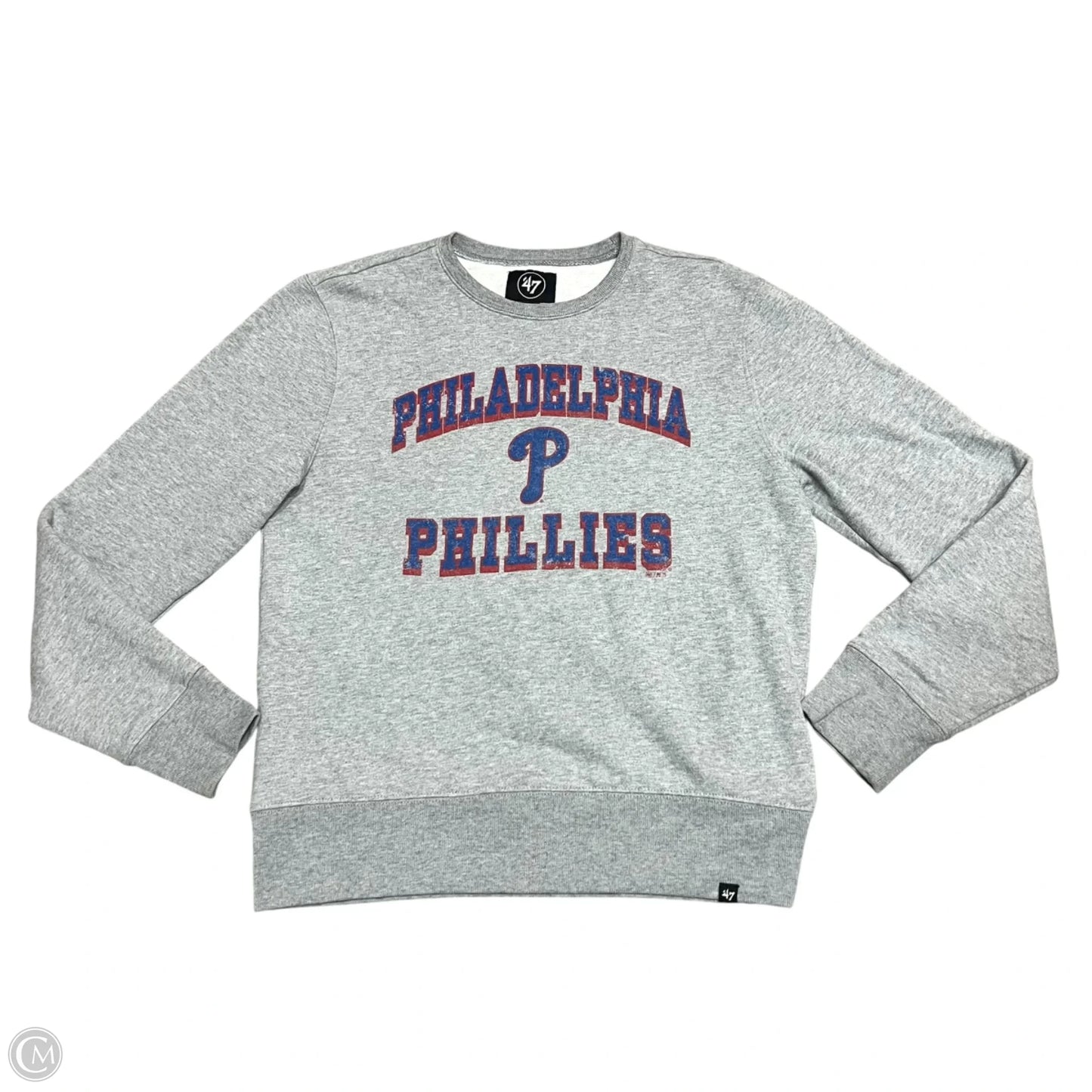 Athletic Sweatshirt Collar By 47 - In Grey, Size: M