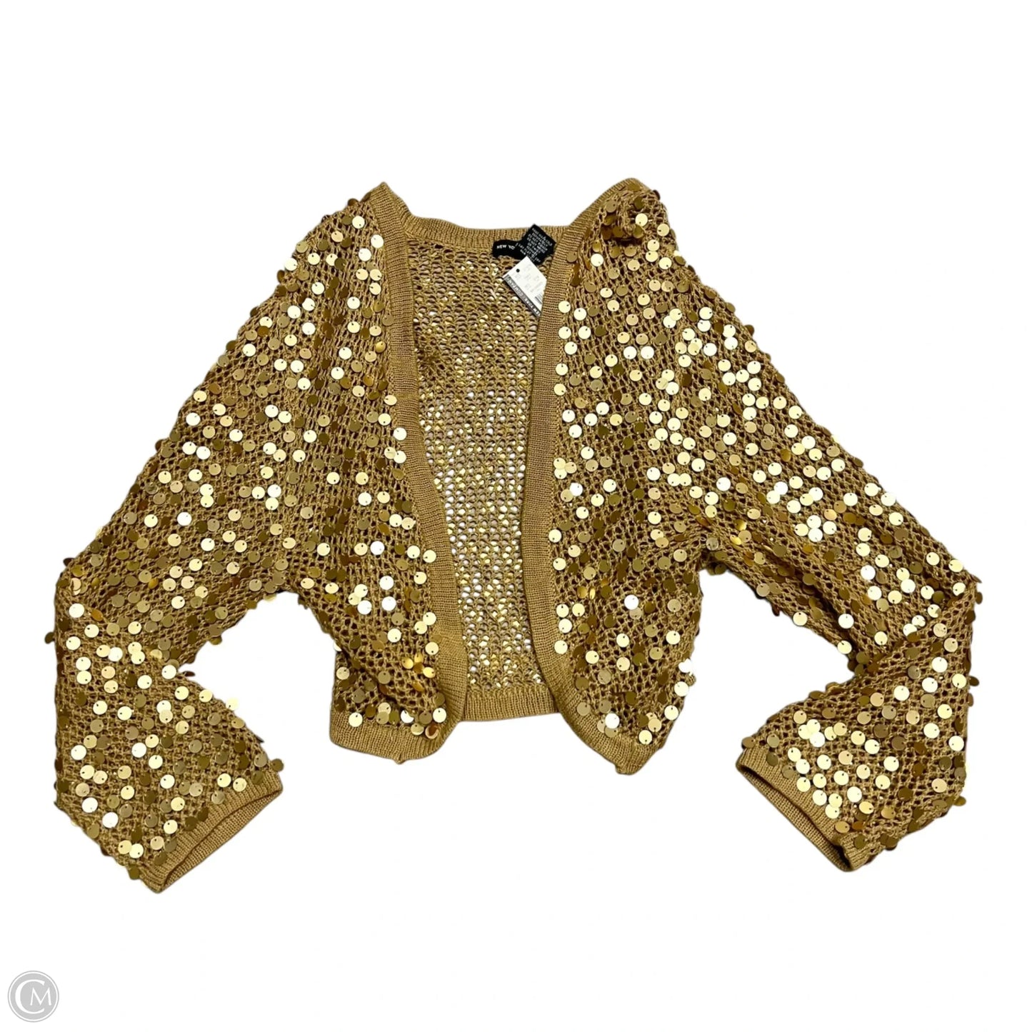 Cardigan By New York And Co In Gold, Size: L