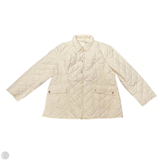 Jacket Puffer & Quilted By Chicos In Cream, Size: Xl