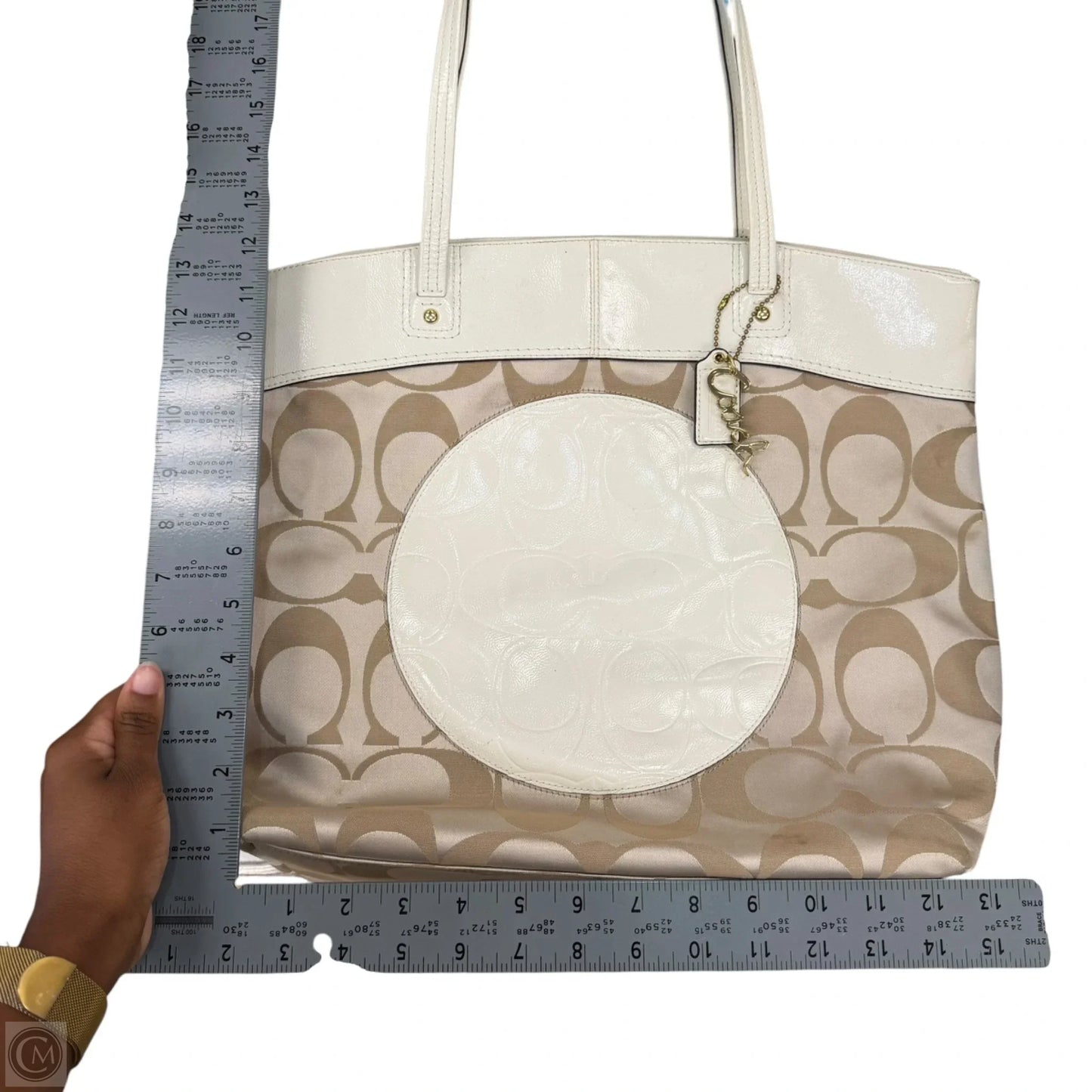Handbag Designer By Coach, Size: Medium