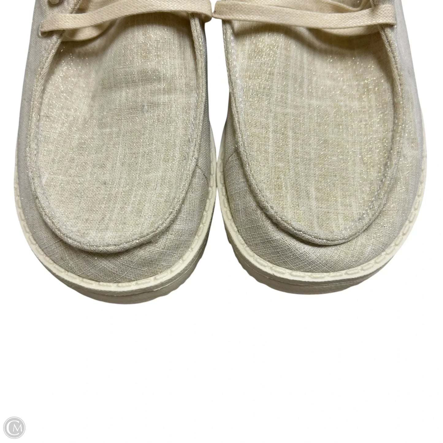 Shoes Flats By Hey Dude In Cream, Size: 6