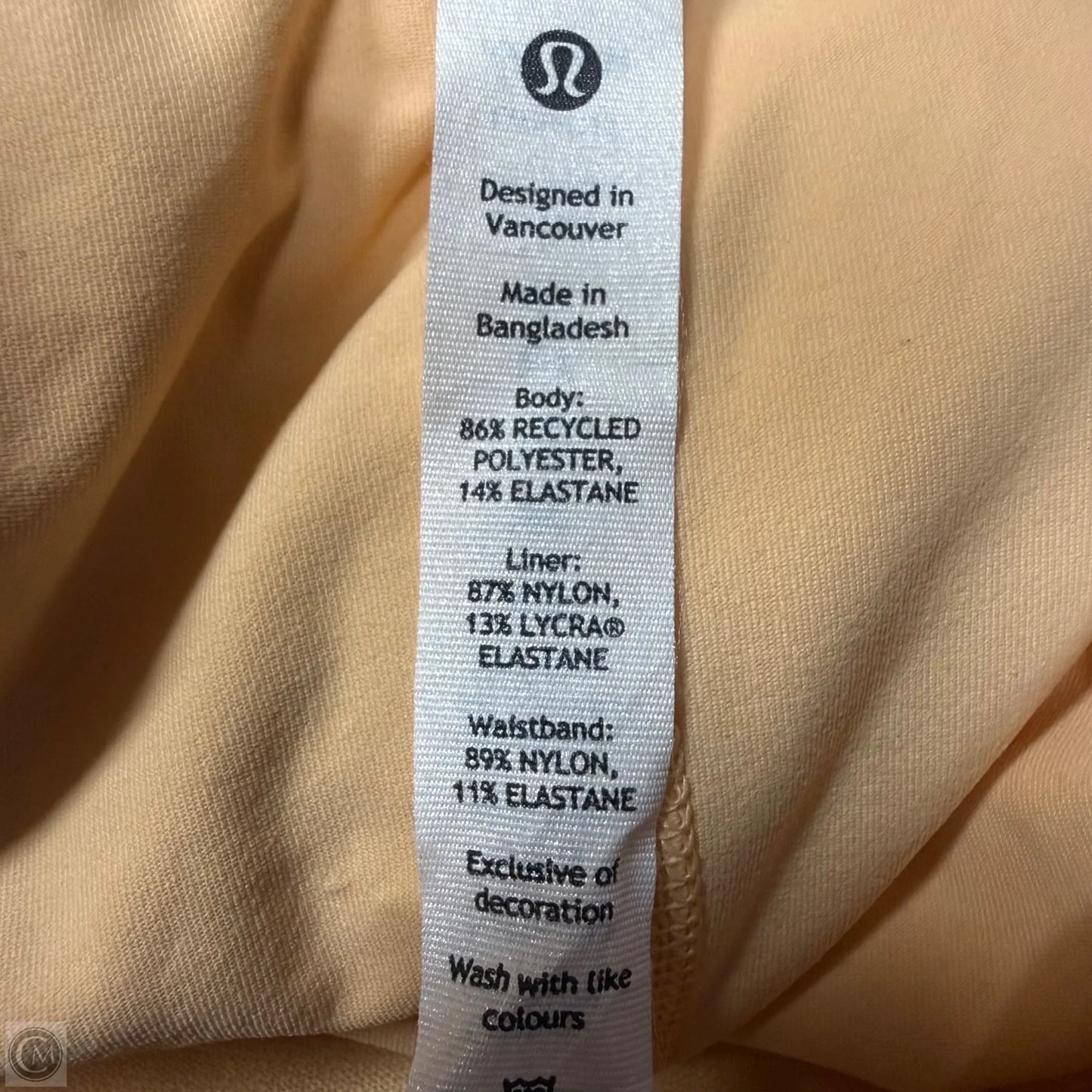 Athletic Skirt By Lululemon In Peach, Size: 6