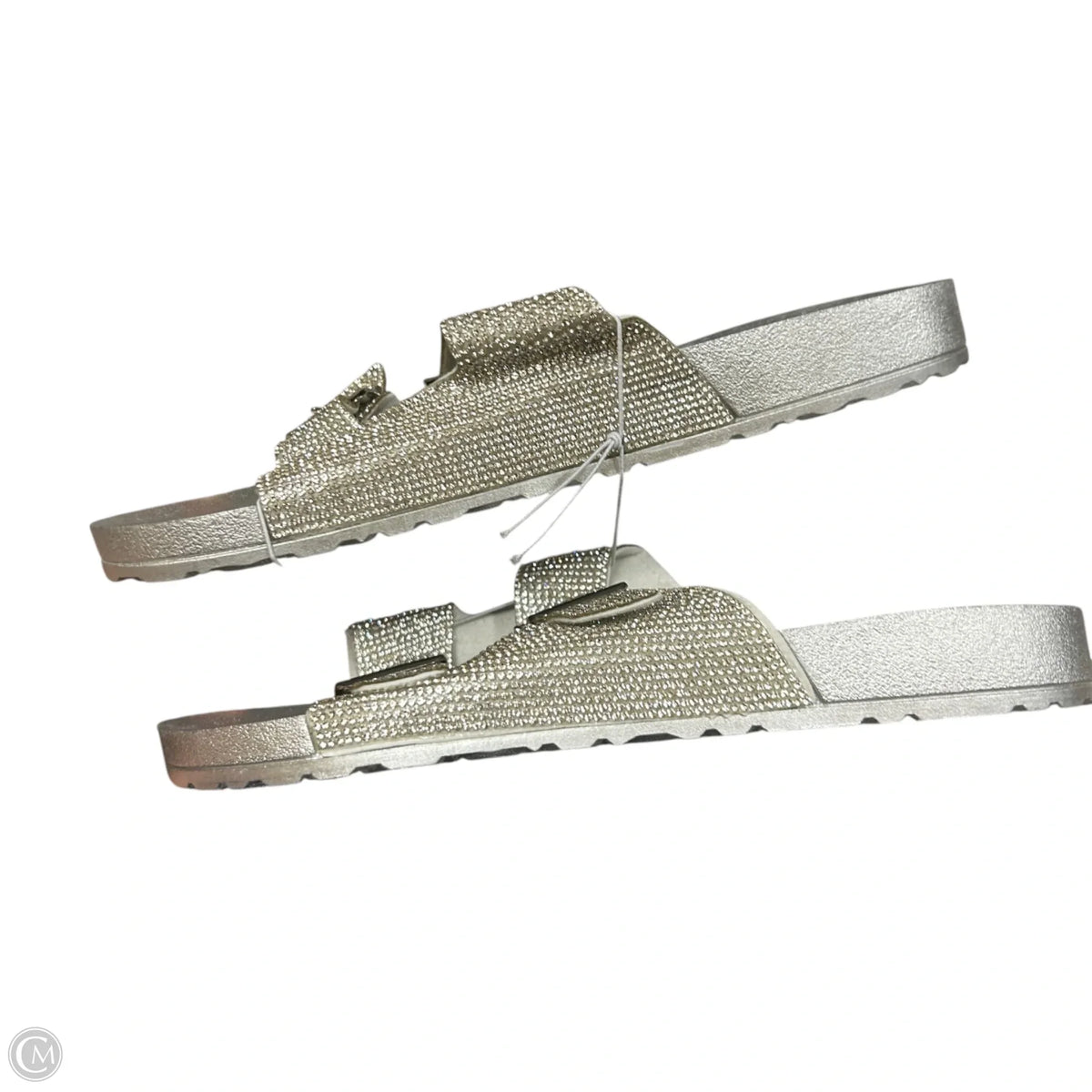 Sandals Flats By Db Studio In Silver, Size: 11