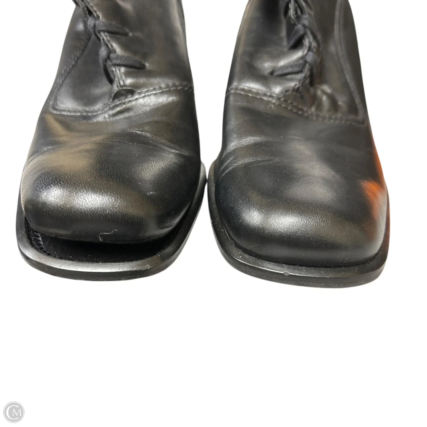 Boots Ankle Heels By Franco Sarto In Black, Size: 9