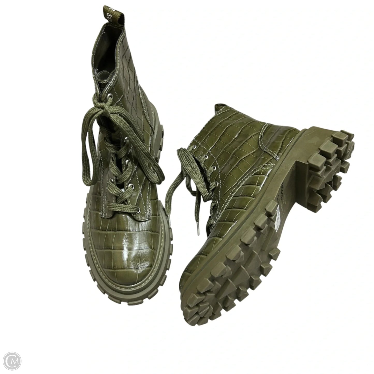 Boots Ankle Flats By Schutz In Green, Size: 9.5
