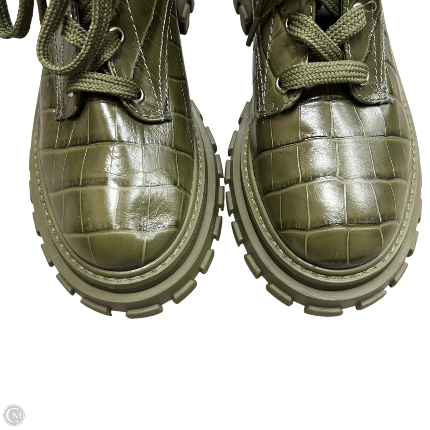 Boots Ankle Flats By Schutz In Green, Size: 9.5