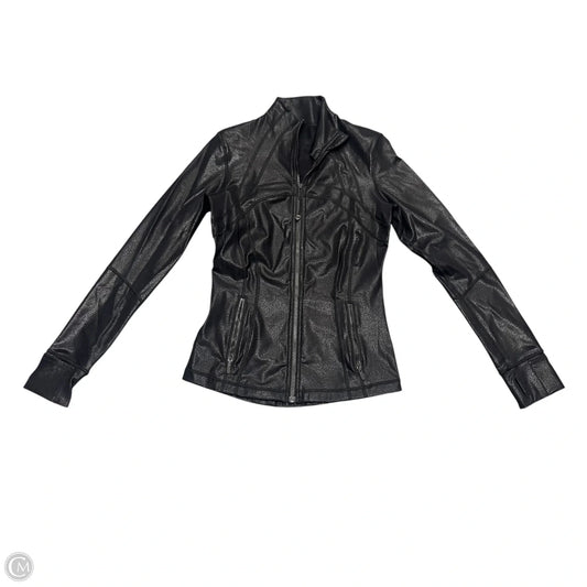 Athletic Jacket By Lululemon In Black, Size: M