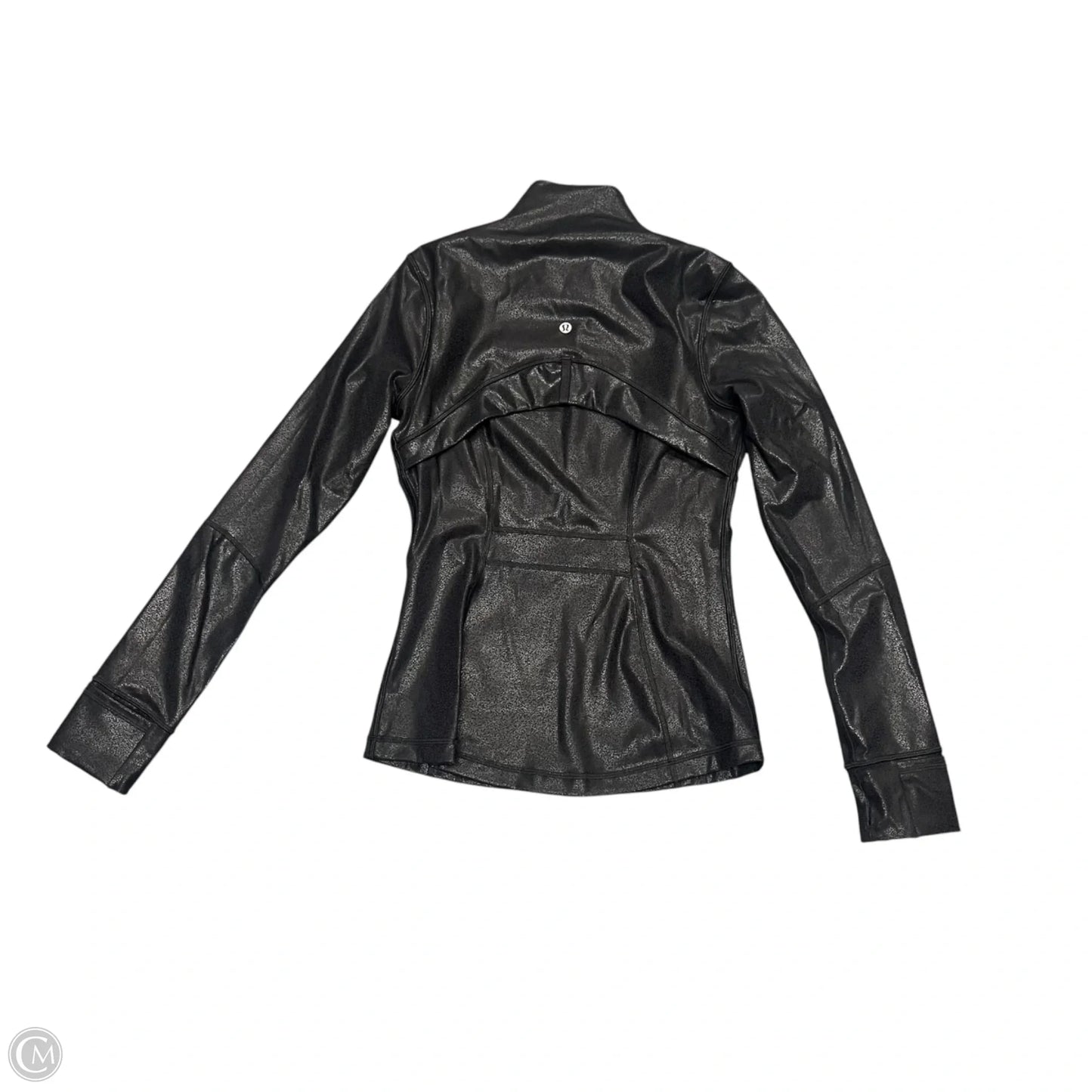 Athletic Jacket By Lululemon In Black, Size: M