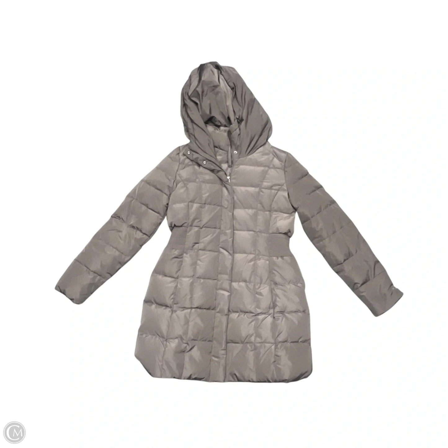 Jacket Puffer & Quilted By Cole-haan In Grey, Size: M