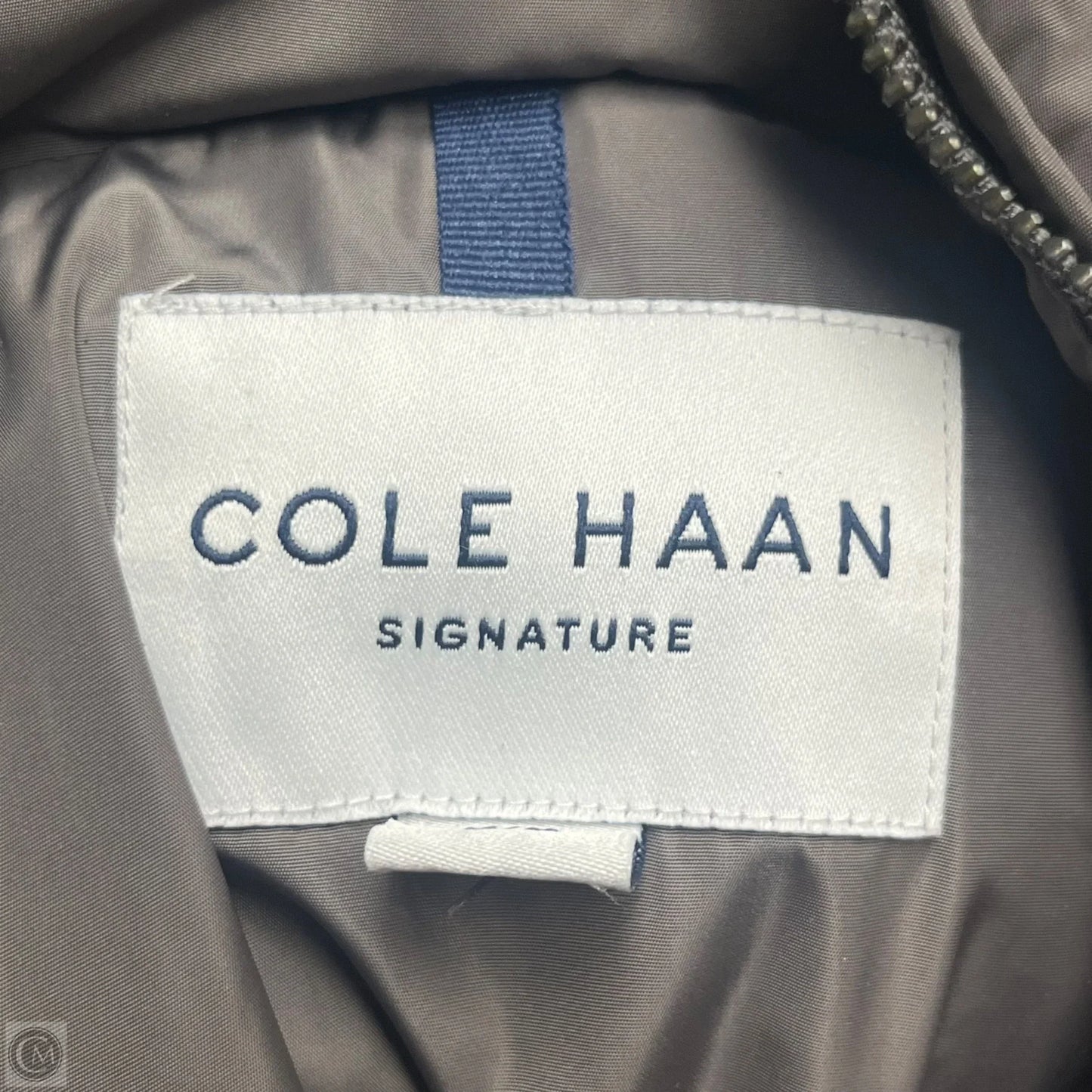 Jacket Puffer & Quilted By Cole-haan In Grey, Size: M