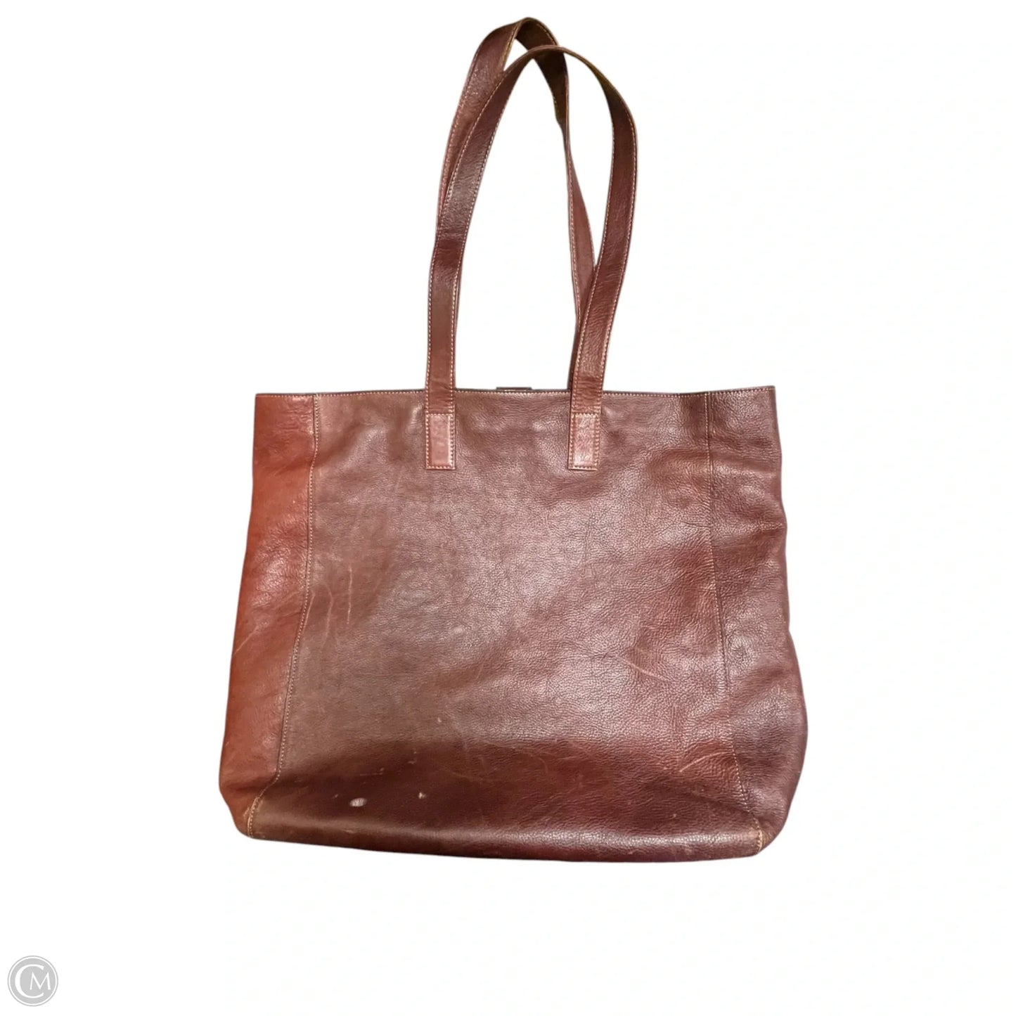 Handbag Leather By Campbridge, Size: Large