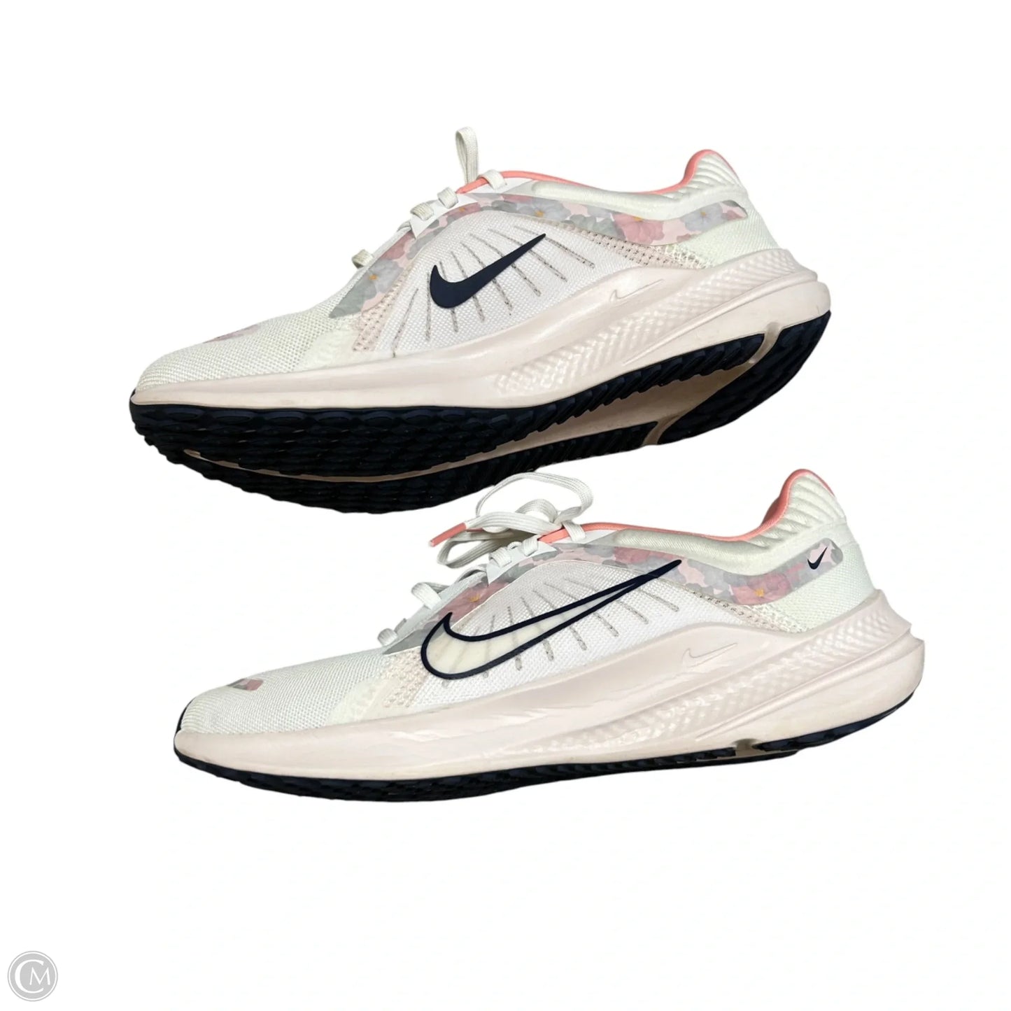 Shoes Sneakers By Nike In Pink & White, Size: 9