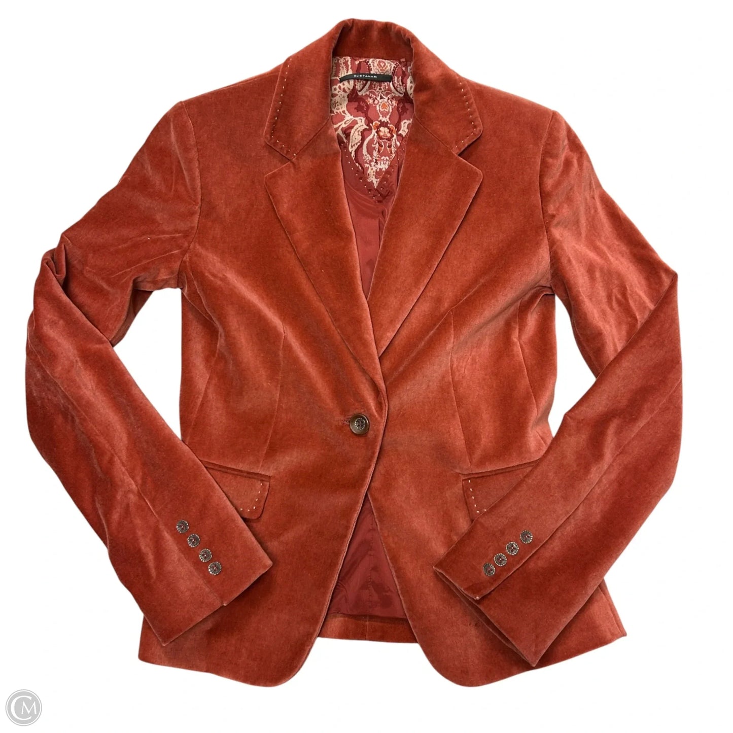 Blazer By Elie Tahari In Orange, Size: S