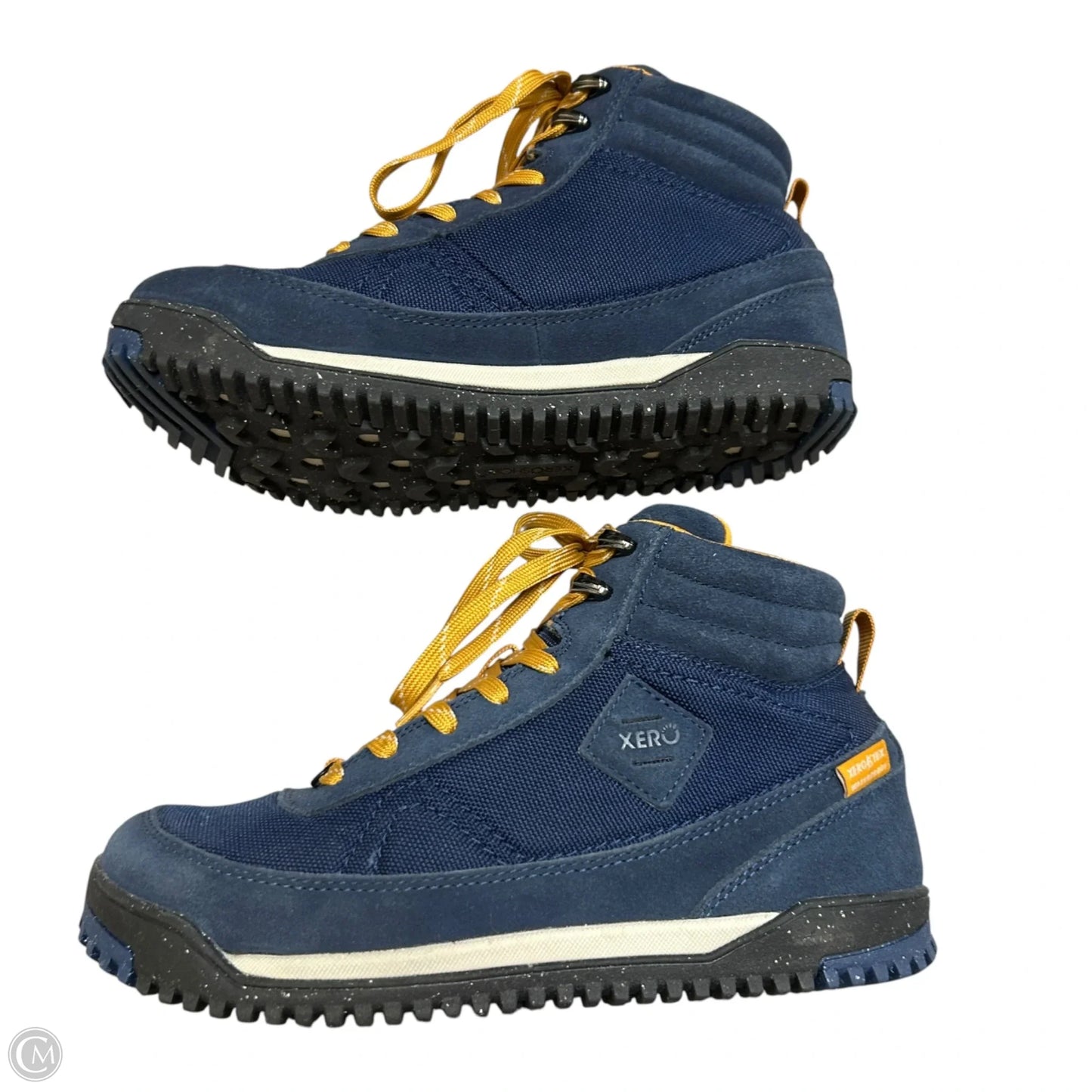 Shoes Hiking Boots By Xero In Blue & Yellow, Size: 8