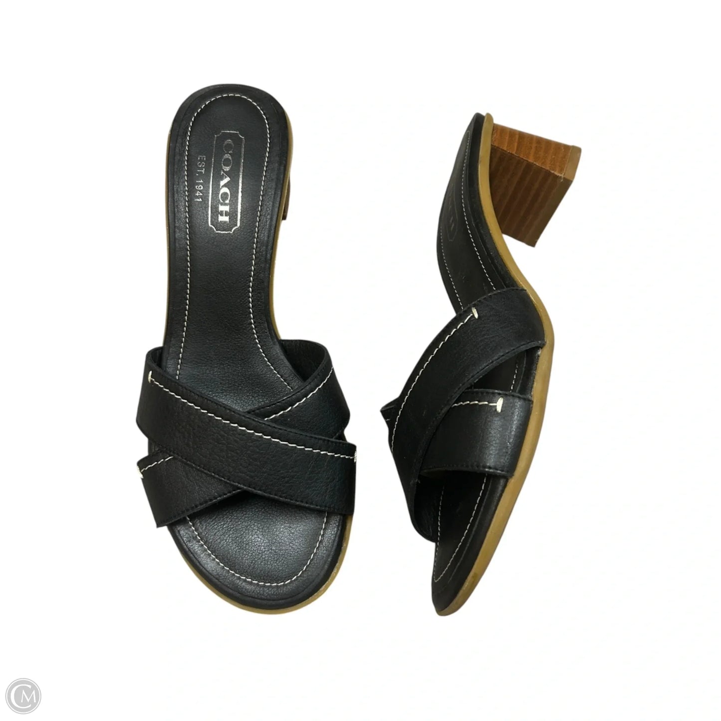 Shoes Designer By Coach In Black, Size: 6.5