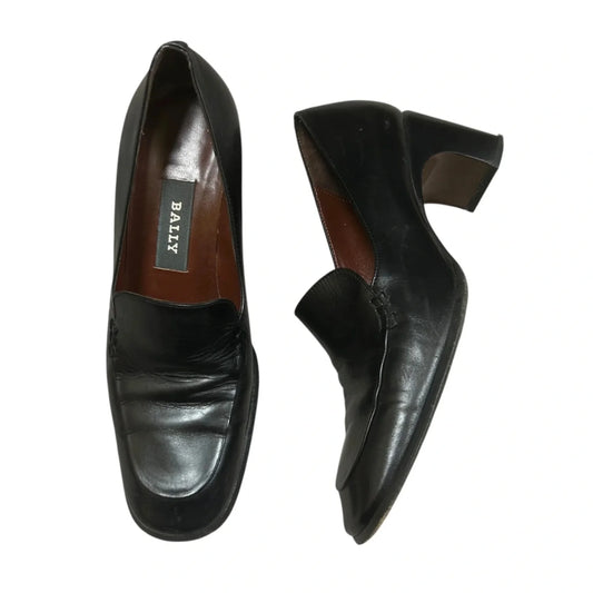 Shoes Heels Block By Bally In Black, Size: 5.5