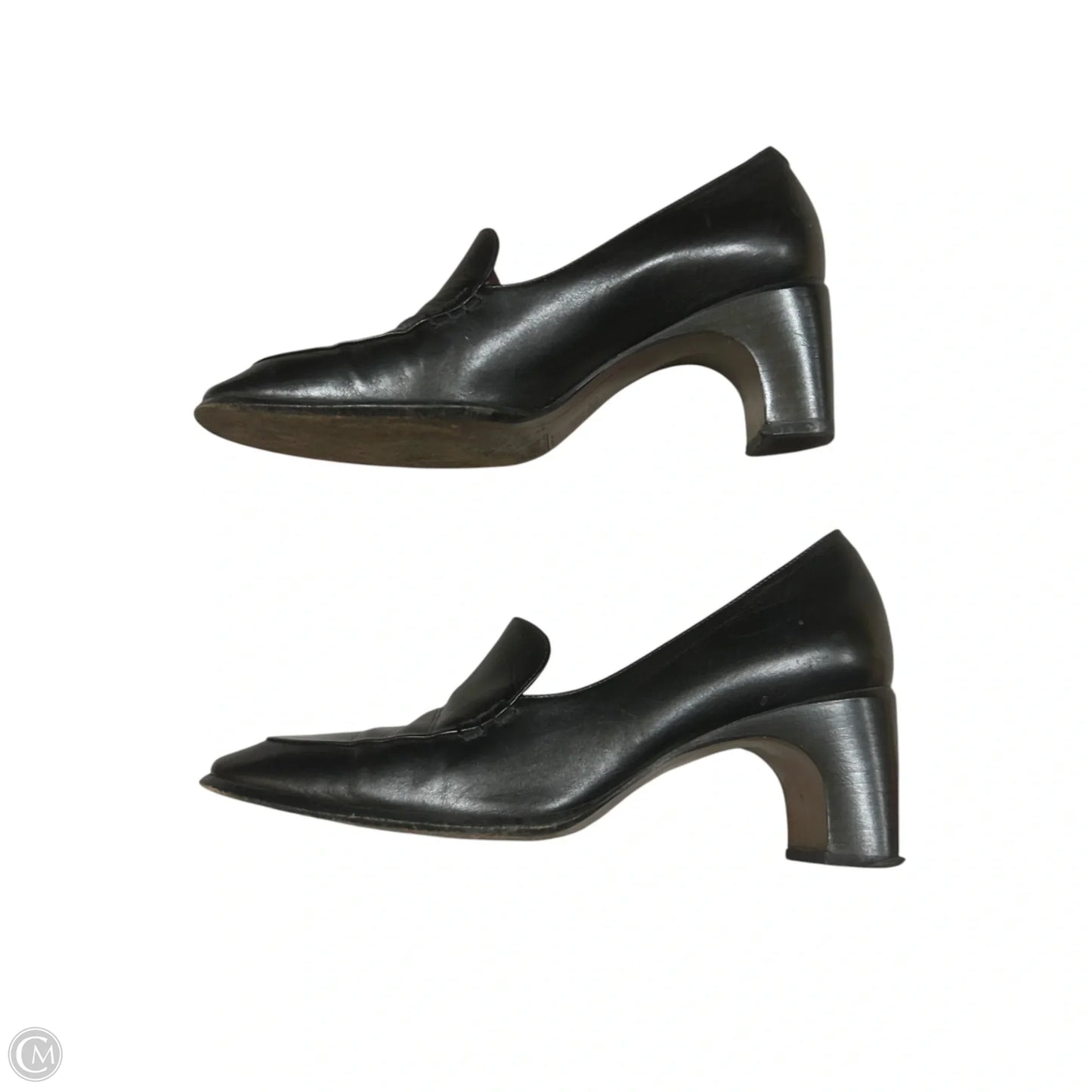 Shoes Heels Block By Bally In Black, Size: 5.5
