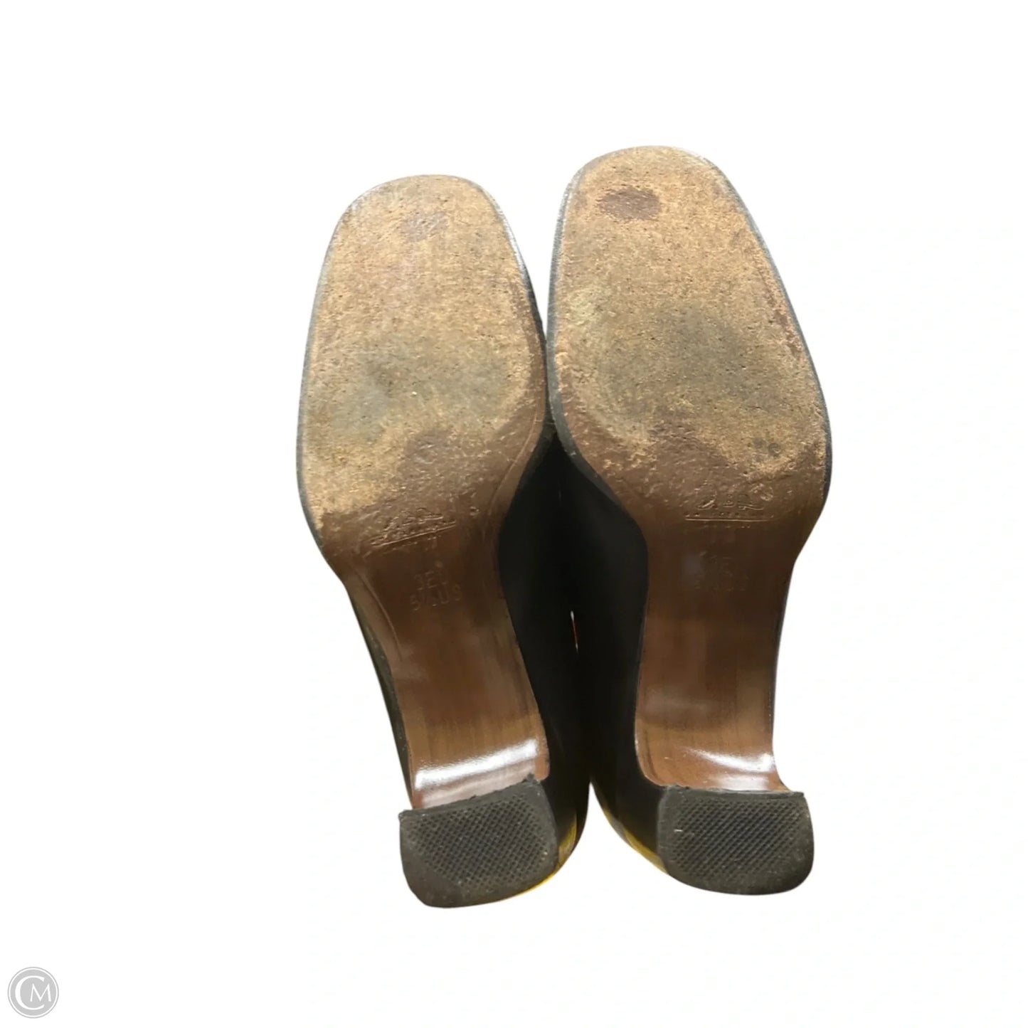 Shoes Heels Block By Bally In Black, Size: 5.5