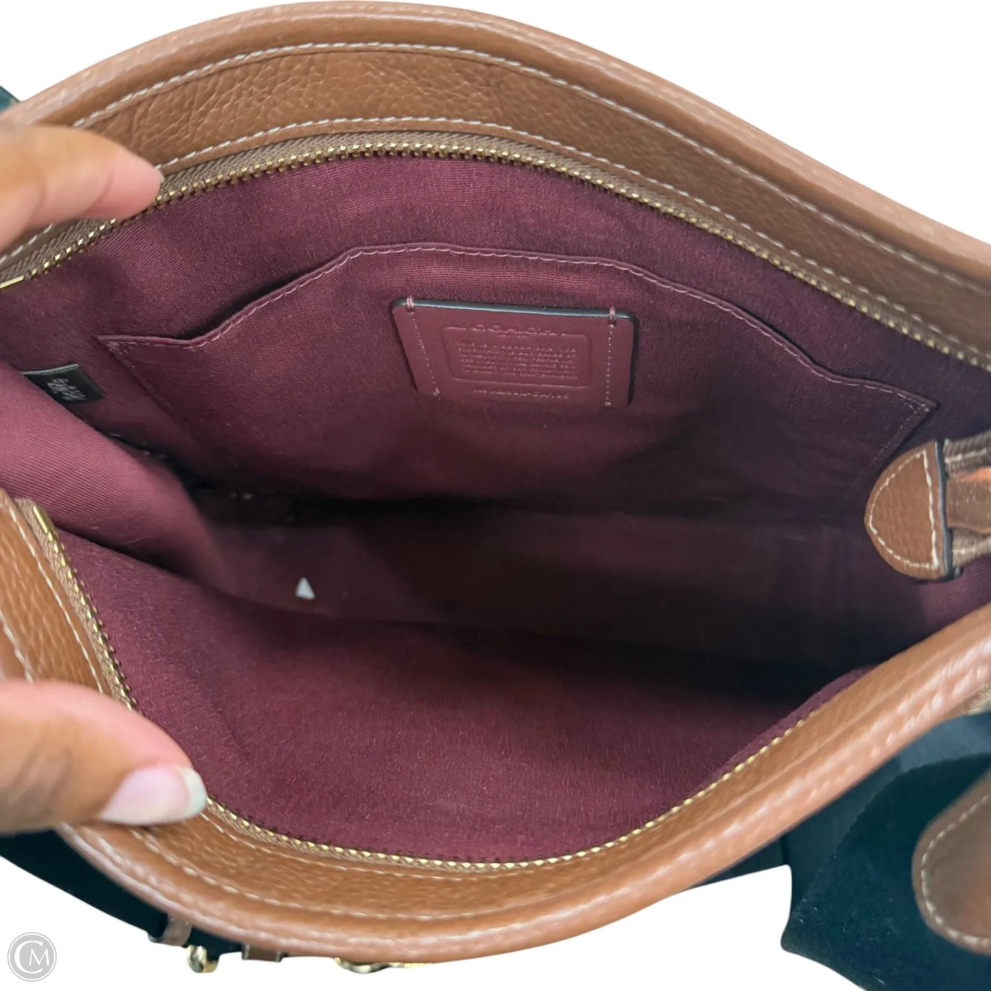 Crossbody Designer By Coach, Size: Medium