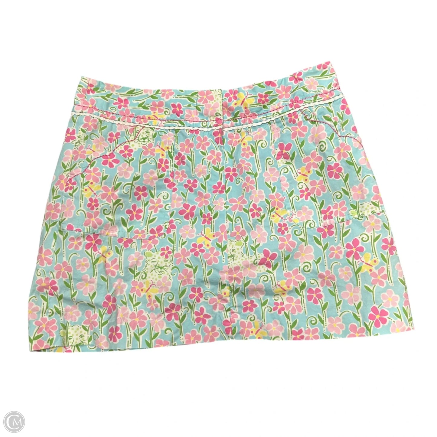 Skirt Designer By Lilly Pulitzer In Blue & Pink, Size: 2