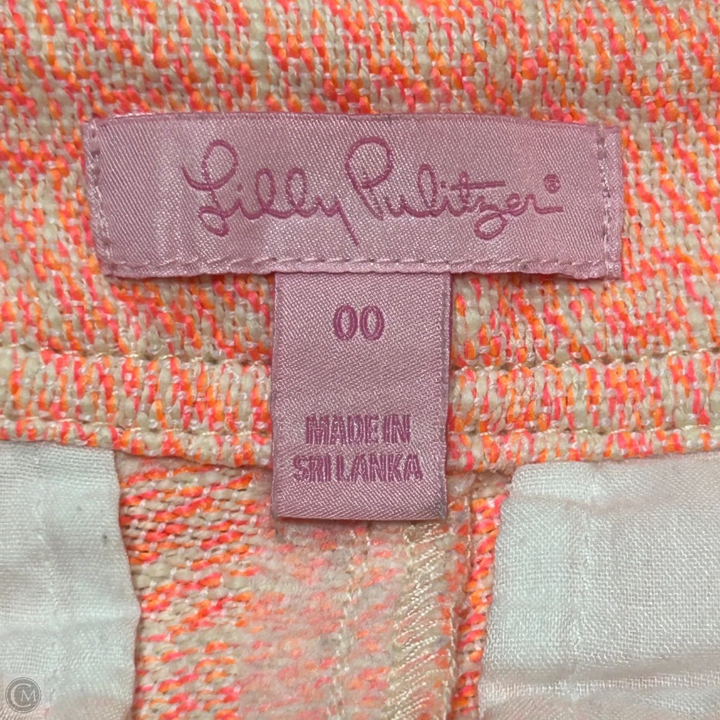 Shorts Designer By Lilly Pulitzer In Orange, Size: 0p