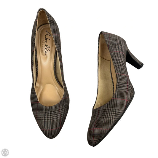 Shoes Heels Stiletto By Abella In Plaid Pattern, Size: 9