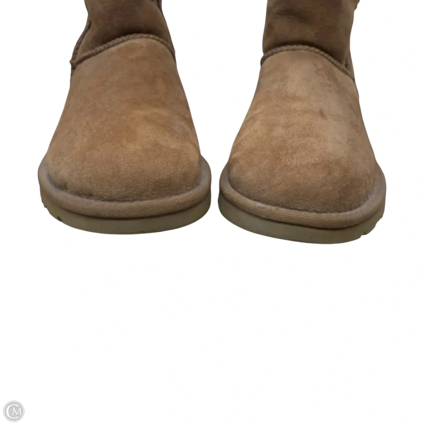 Boots Designer By Ugg In Brown, Size: 5