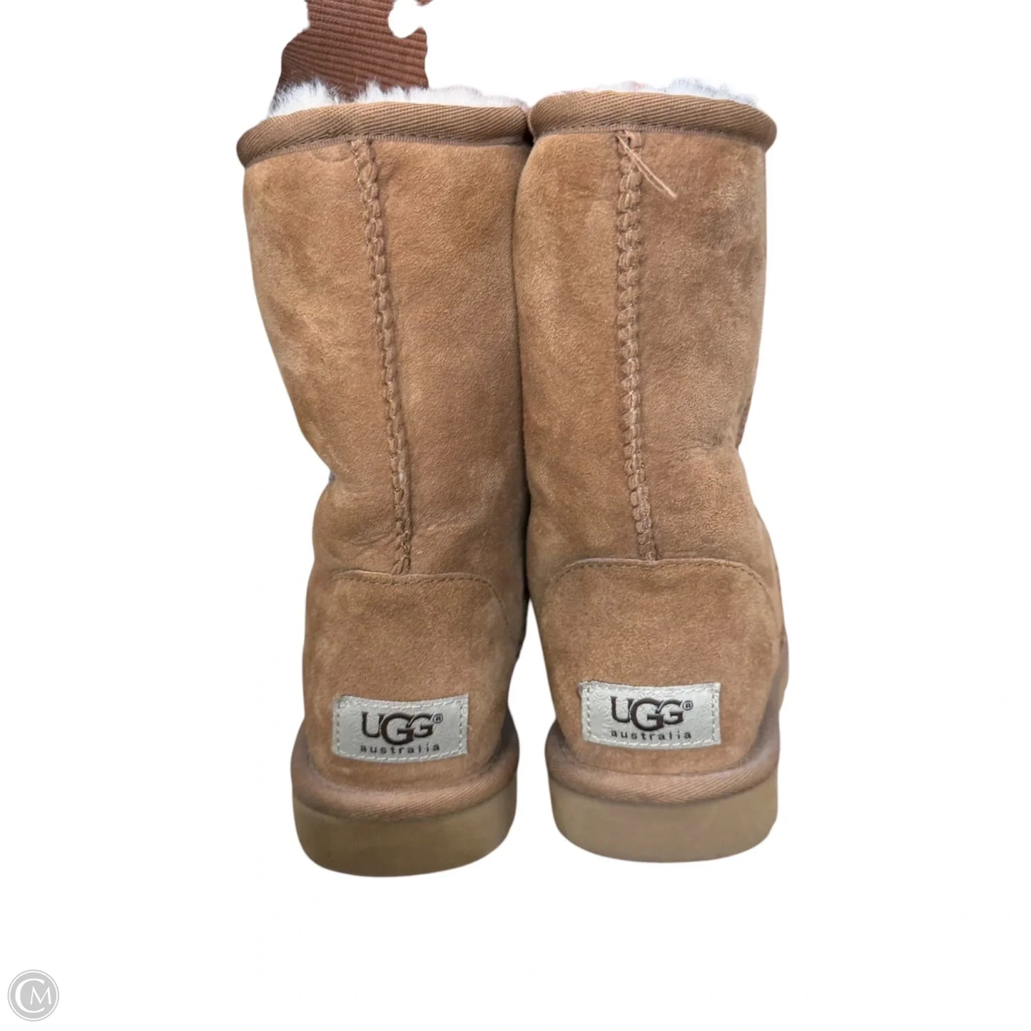 Boots Designer By Ugg In Brown, Size: 5
