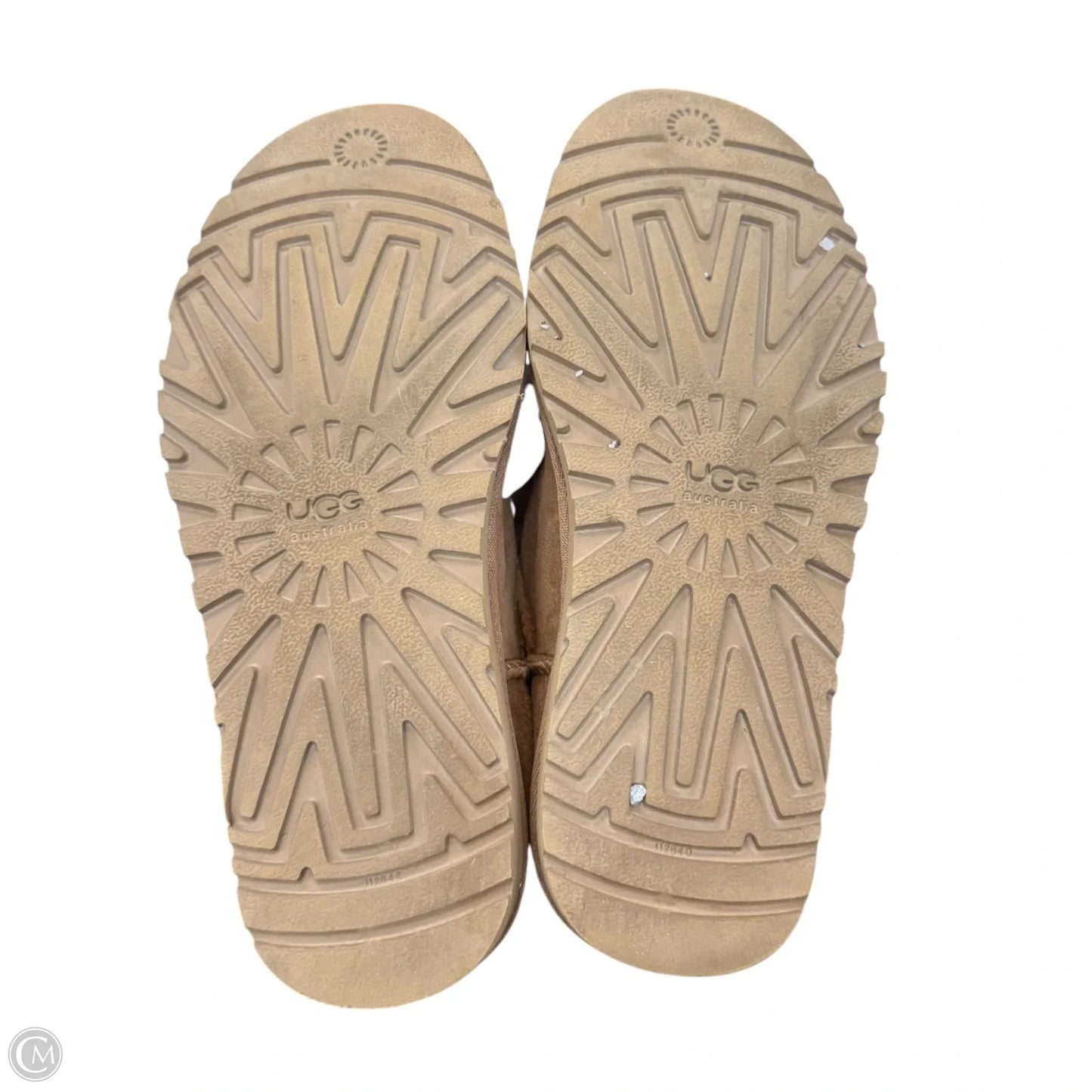 Boots Designer By Ugg In Brown, Size: 5