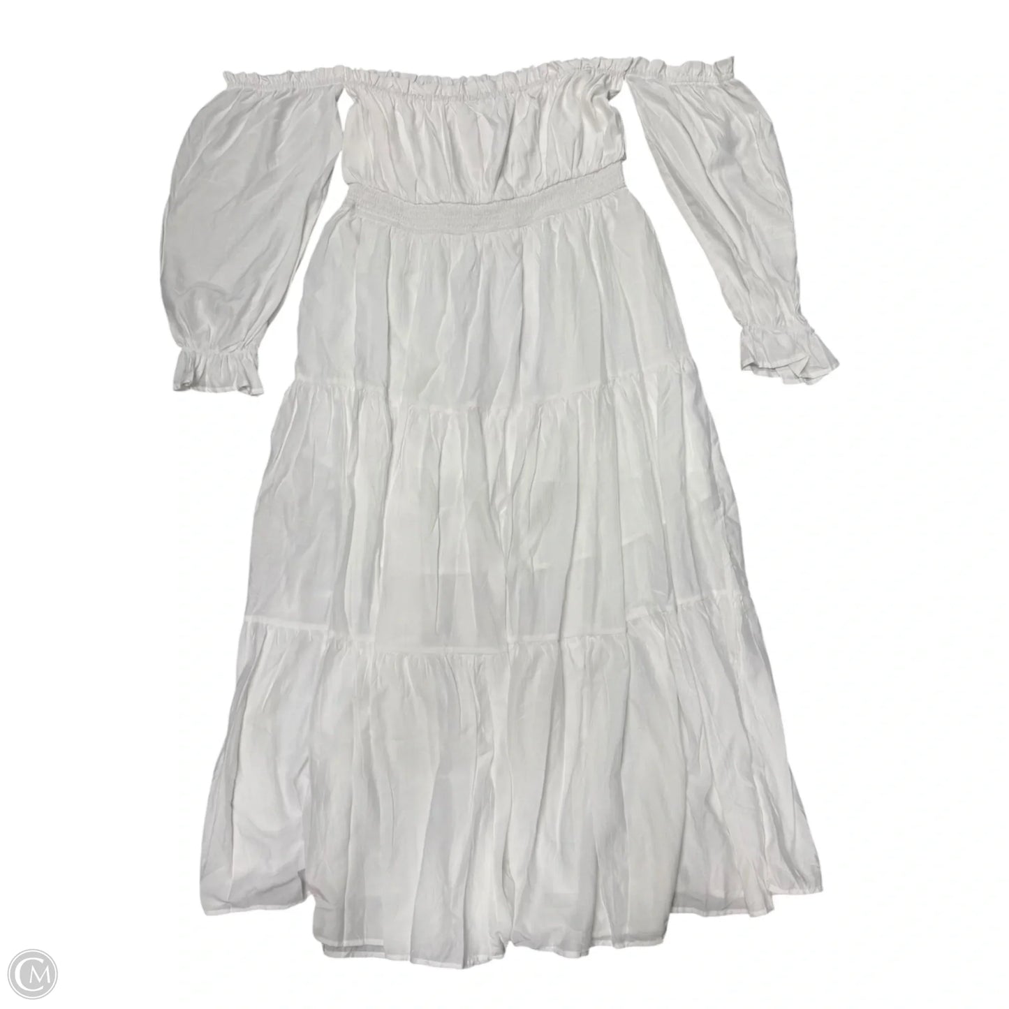 Dress Casual Maxi By Zesica In White, Size: 1x