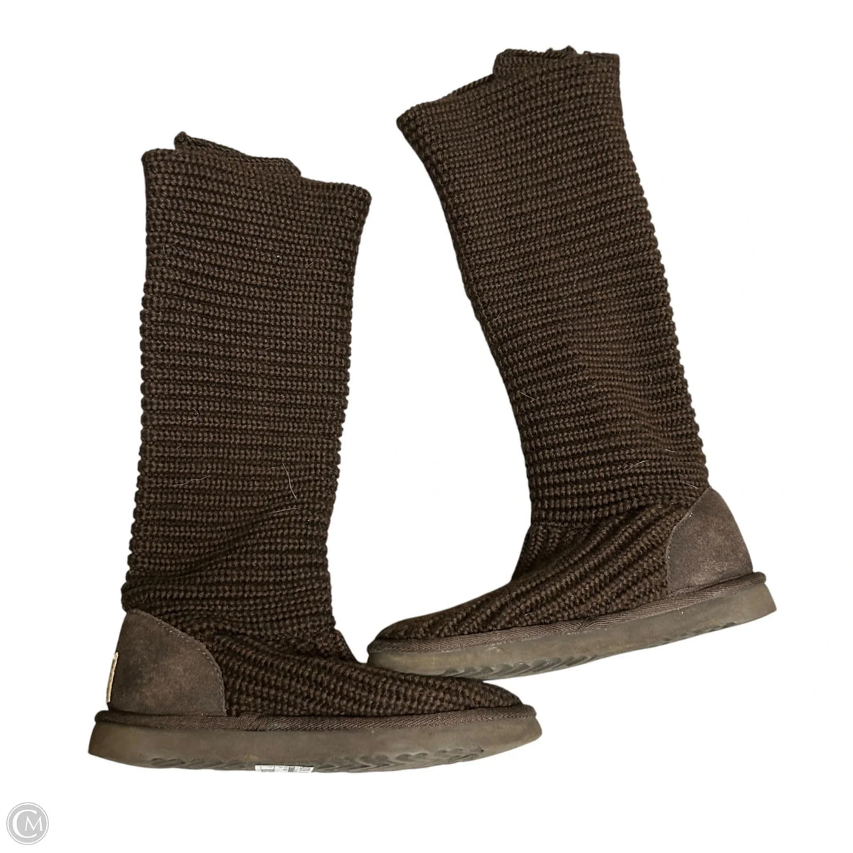 Boots Designer By Ugg In Brown, Size: 6