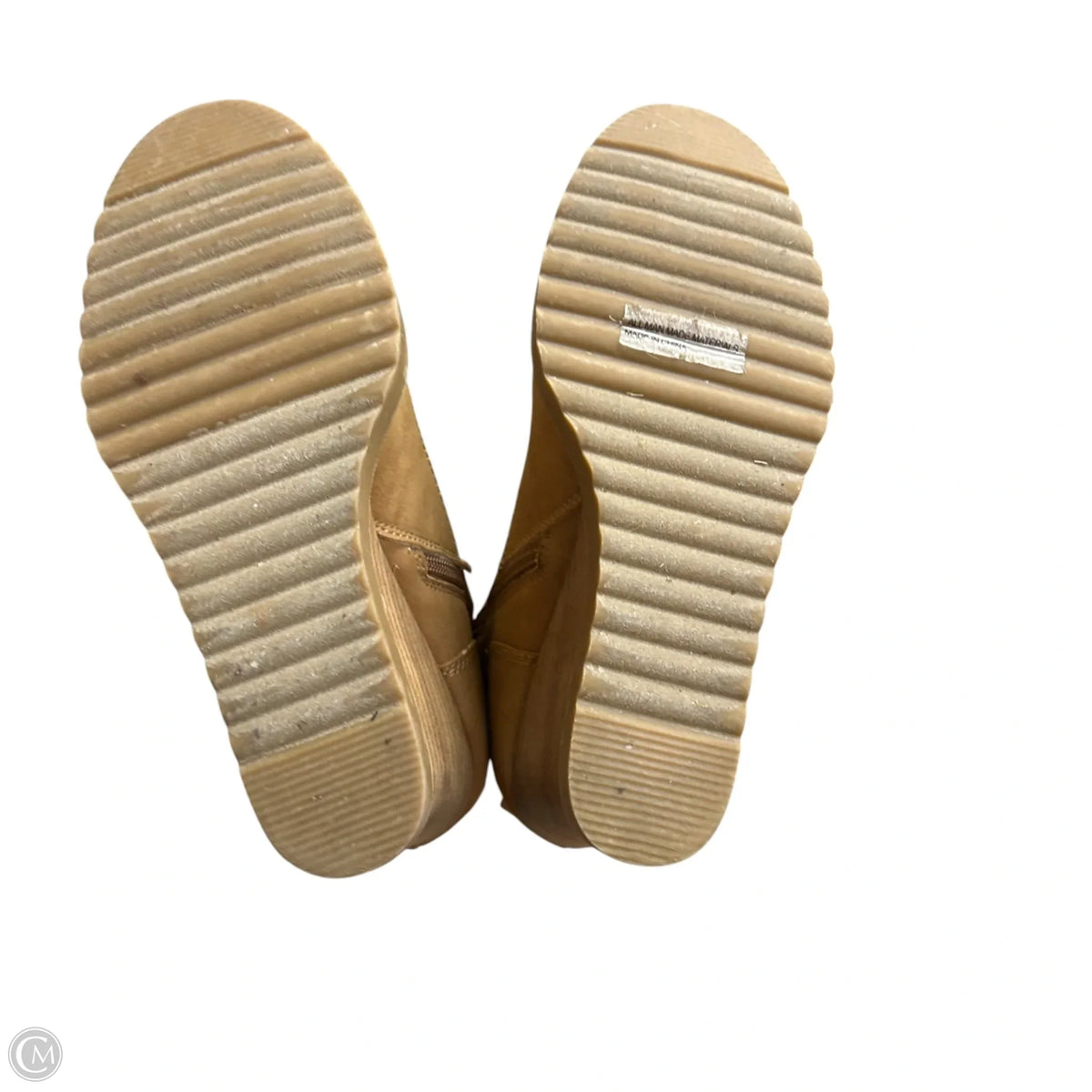 Boots Ankle Heels In Tan, Size: 8.5