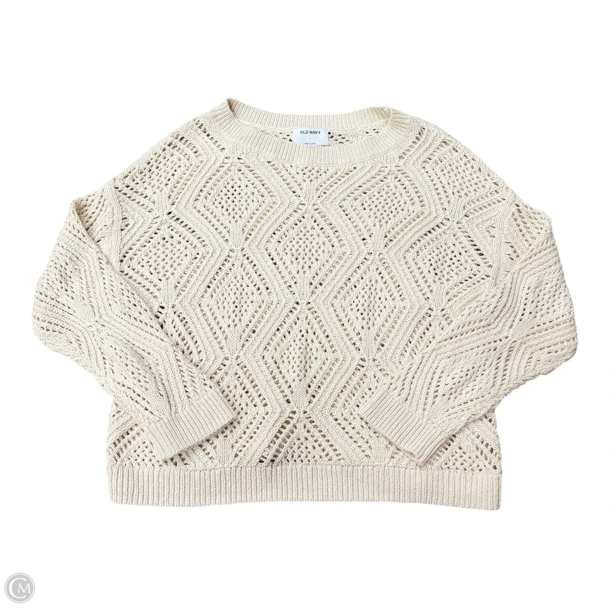 Sweater By Old Navy In Cream, Size: M